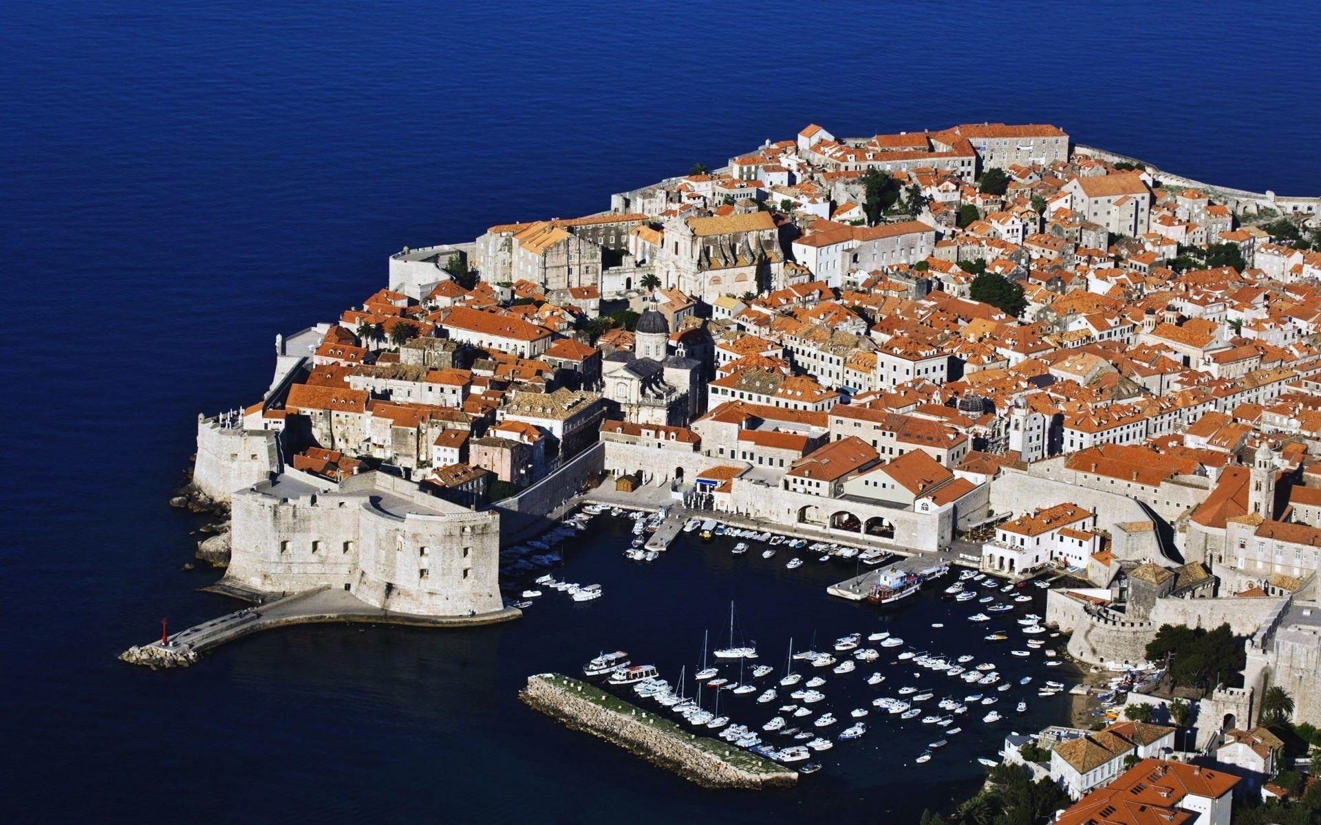 1920x1200 Croatia dubrovnik buildings ships towns wallpaper, Desktop