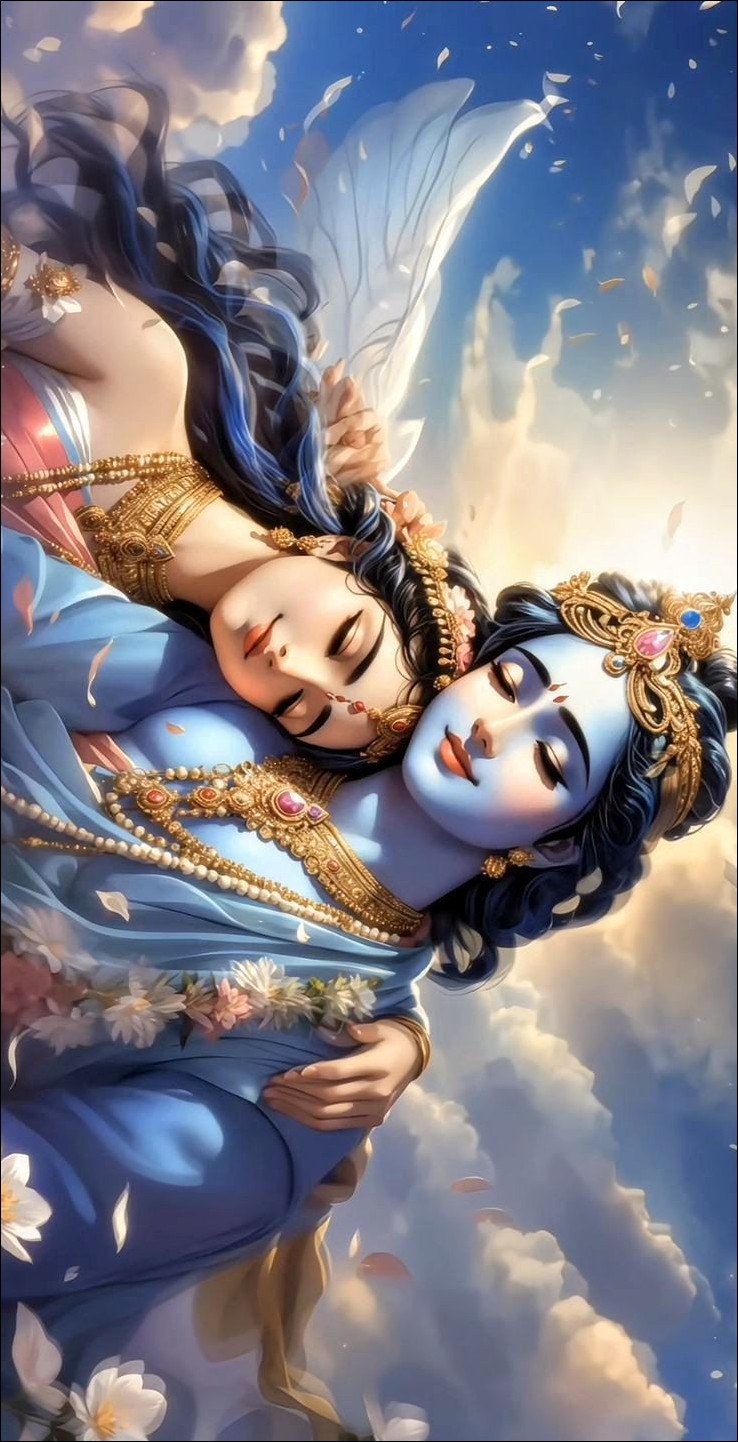 740x1450 Radha Krishna Image, Dp, Phone