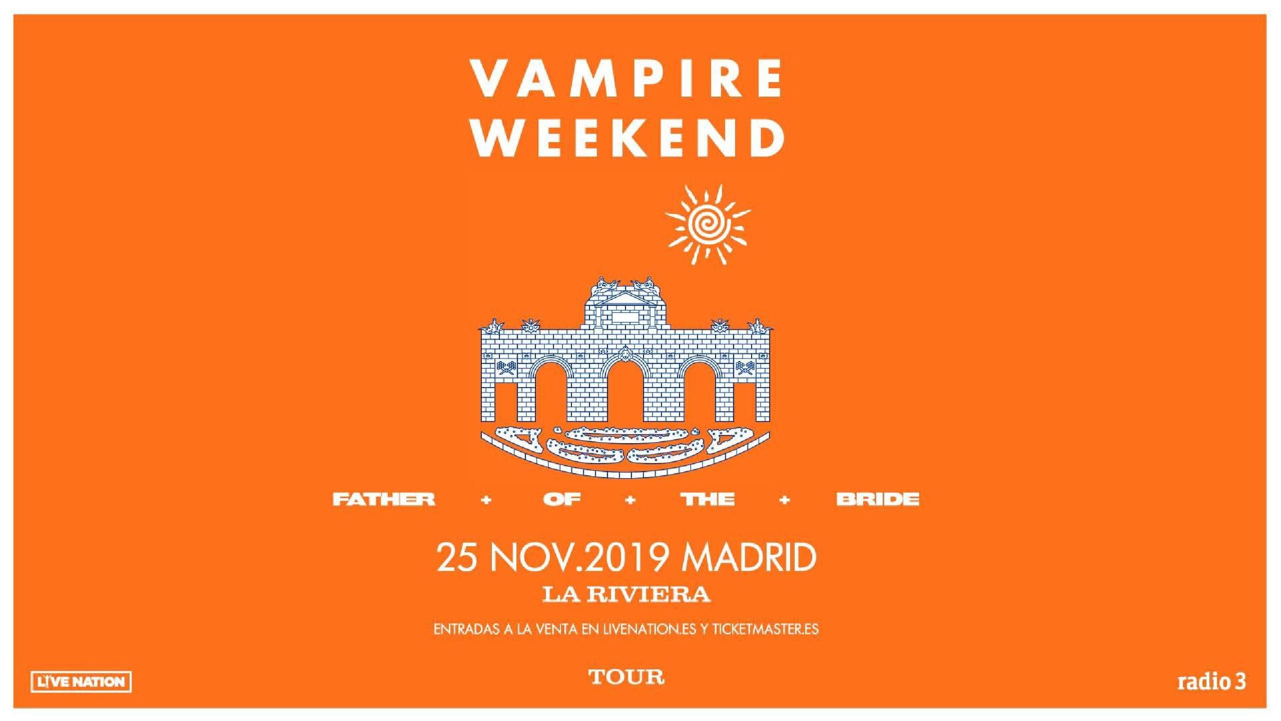 2560x1440 Vampire Weekend concert tickets for La Riviera, Madrid Monday, 25, Desktop