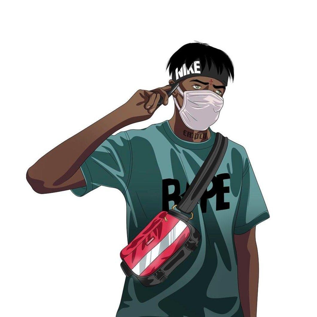 1060x1060 BAPE Supreme Dope Cartoon Wallpaper Free BAPE Supreme, Phone