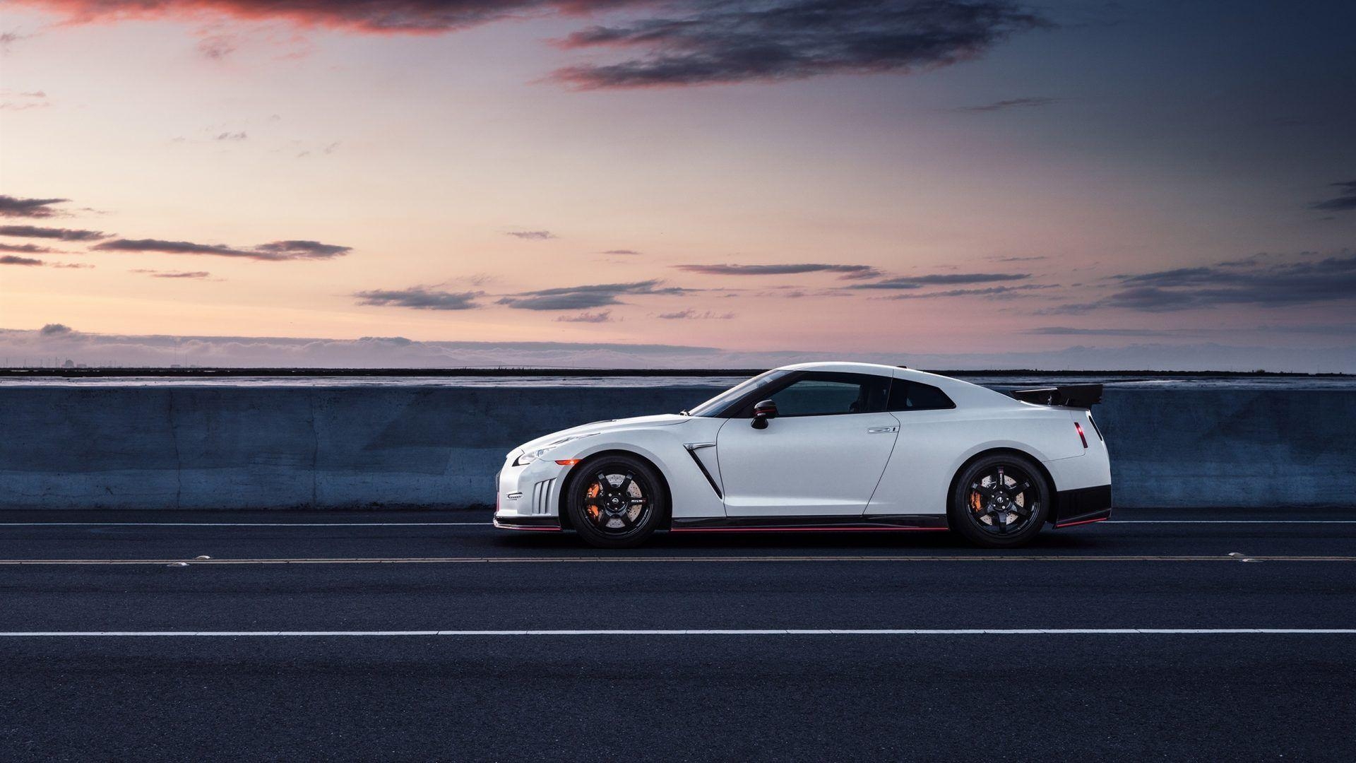 1920x1080 Nissan GT R R35 White Car Side View 4k HD Wallpaper Cars, Desktop