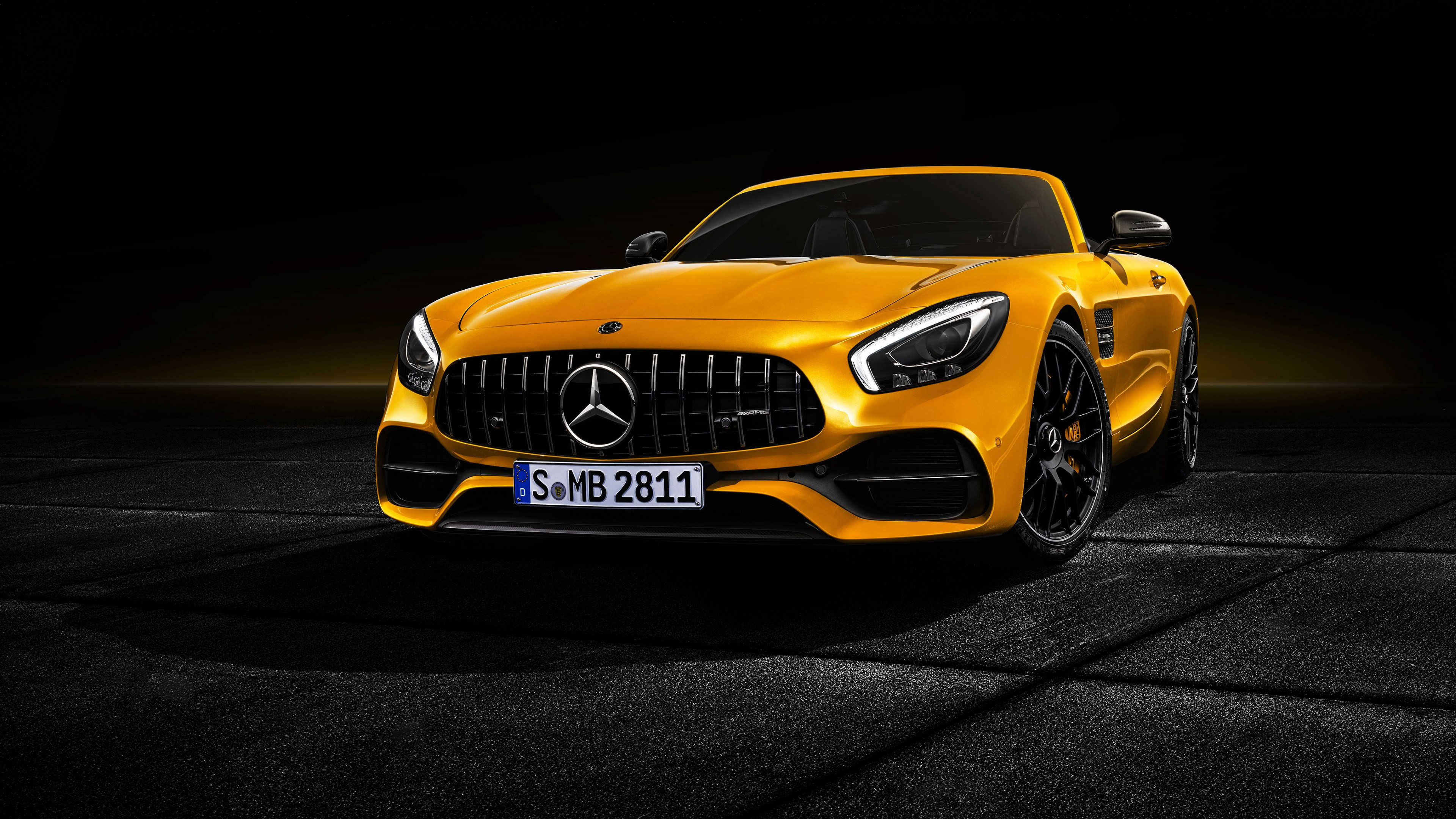 3840x2160 Mercedes AMG GT S Roadster Yellow UHD 4K Wallpaper, Desktop