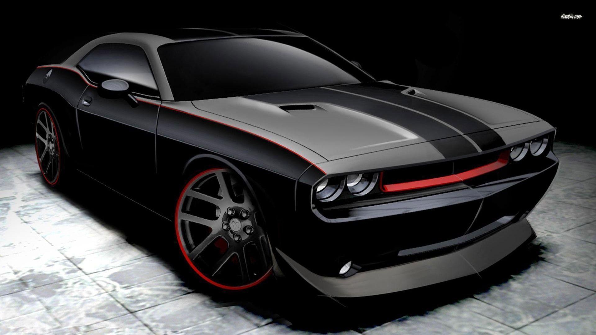 1920x1080 Dodge Challenger Black Hellcat Wallpaper Px, Challenger 2018 Black And Red, Desktop