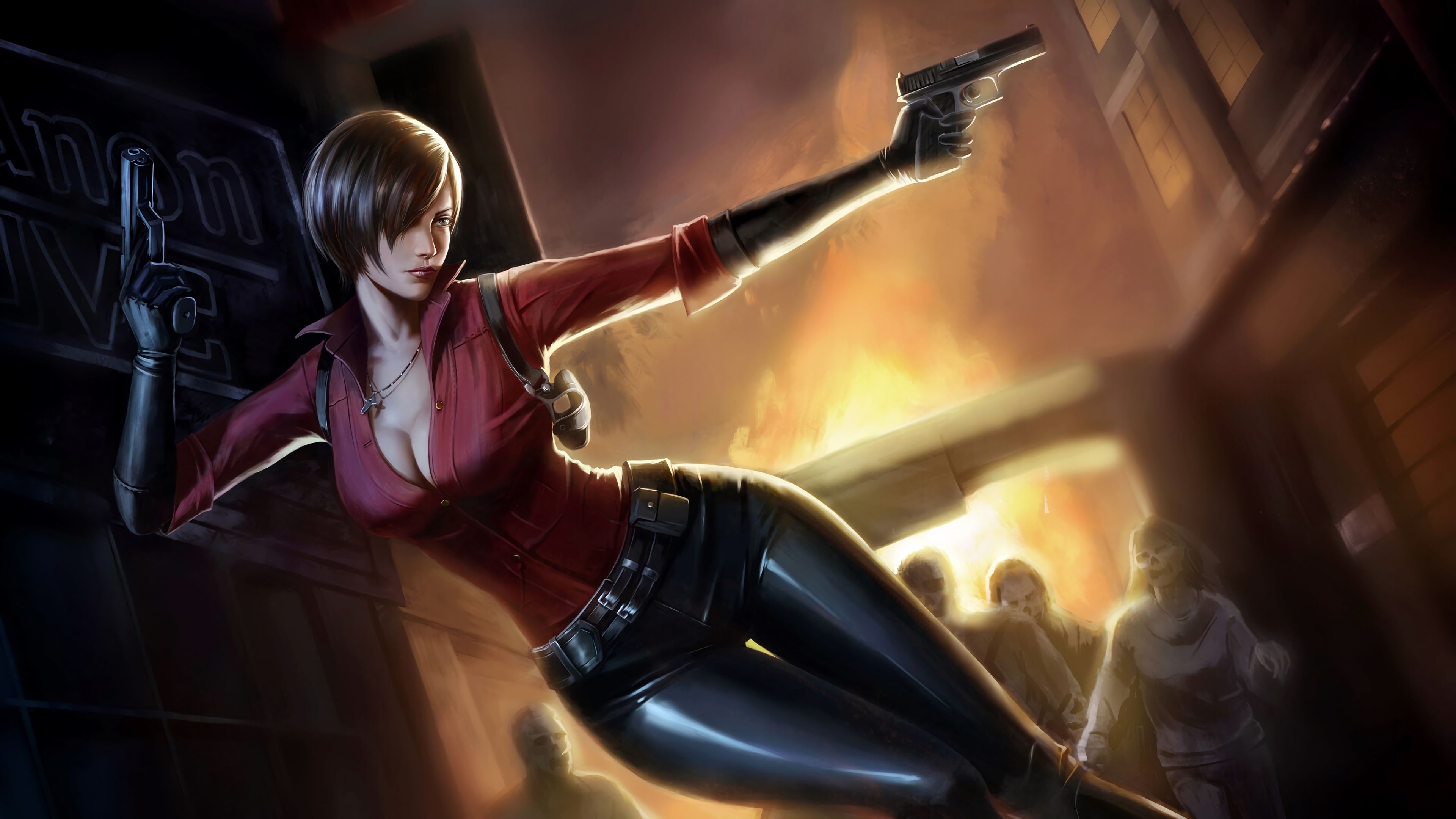 3840x2160 Ada Wong Resident Evil 4K wallpaper, Desktop