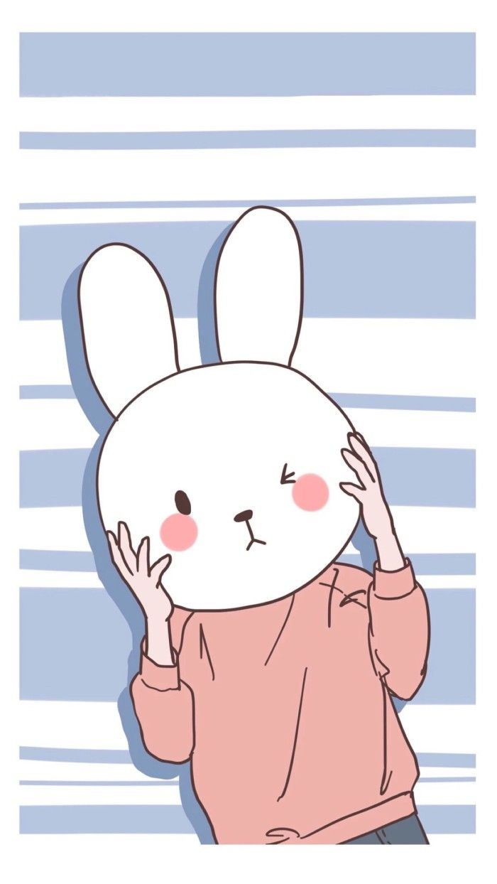 700x1250 Cartoon Aesthetic Cartoon Cute Bunny.walpaperlist.com, Phone