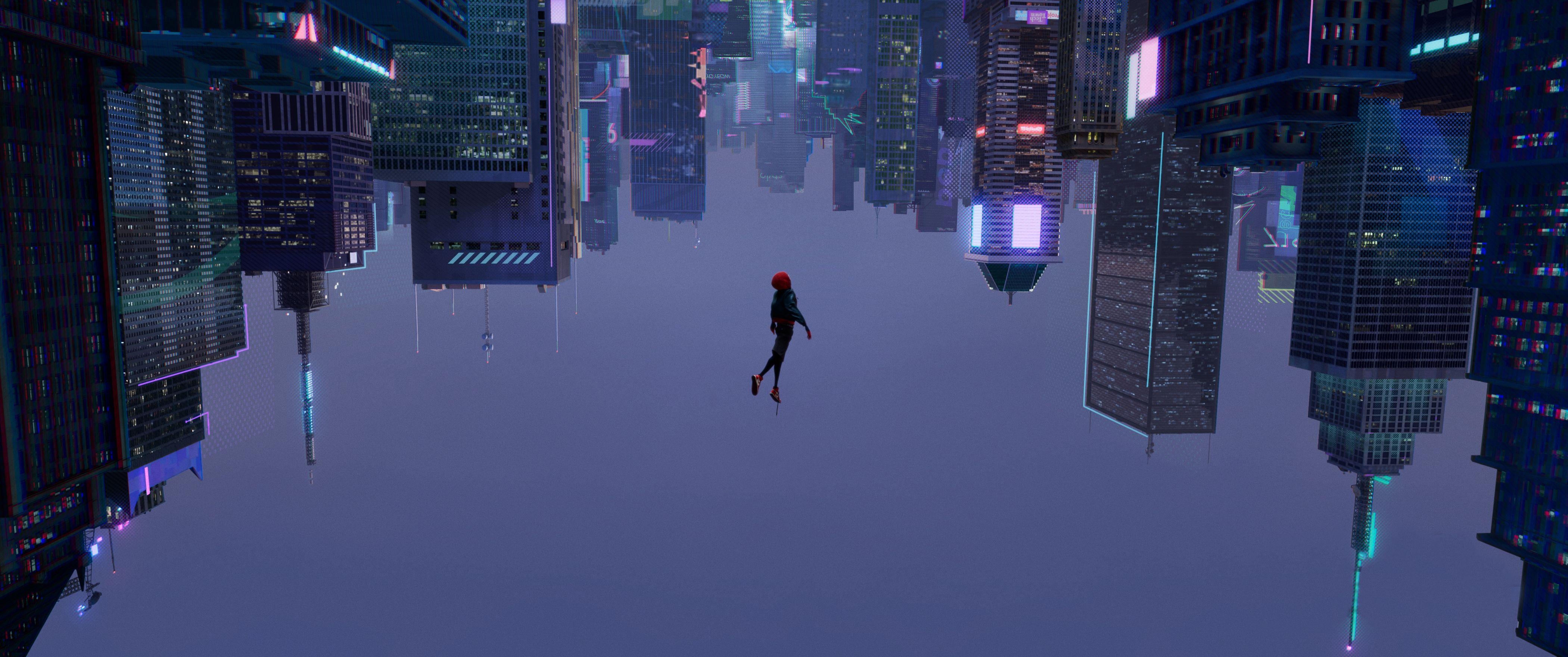 4200x1760 SpiderMan Into The Spider Verse 2018 Movie, HD Movies, 4k Wallpaper, Dual Screen