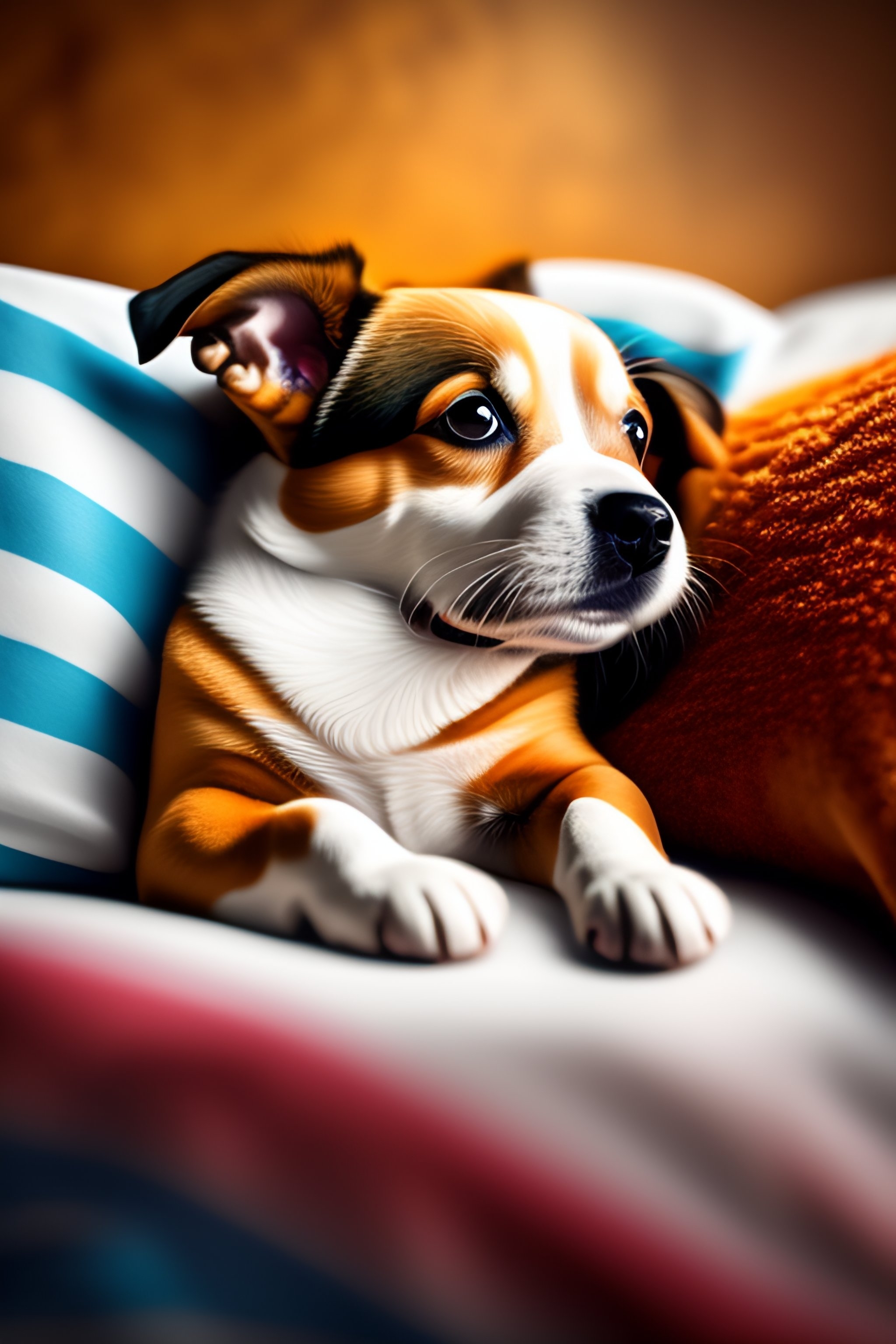 2050x3080 Cute cartoon dog dreaming, Phone