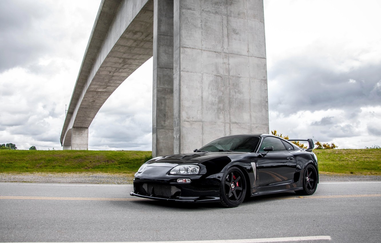 1340x850 Wallpaper Toyota, Bridge, Black, Supra image for desktop, section toyota, Desktop