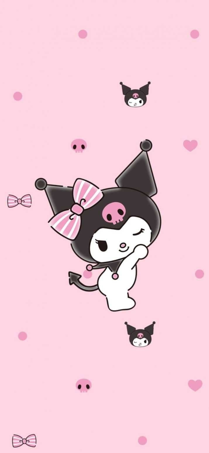 720x1550 Kuromi Wallpaper Discover more Animated, Black, Cartoon, Cute, Kuromi wallpaper.. My melody wallpaper, Wallpaper image hd, Cute wallpaper, Phone