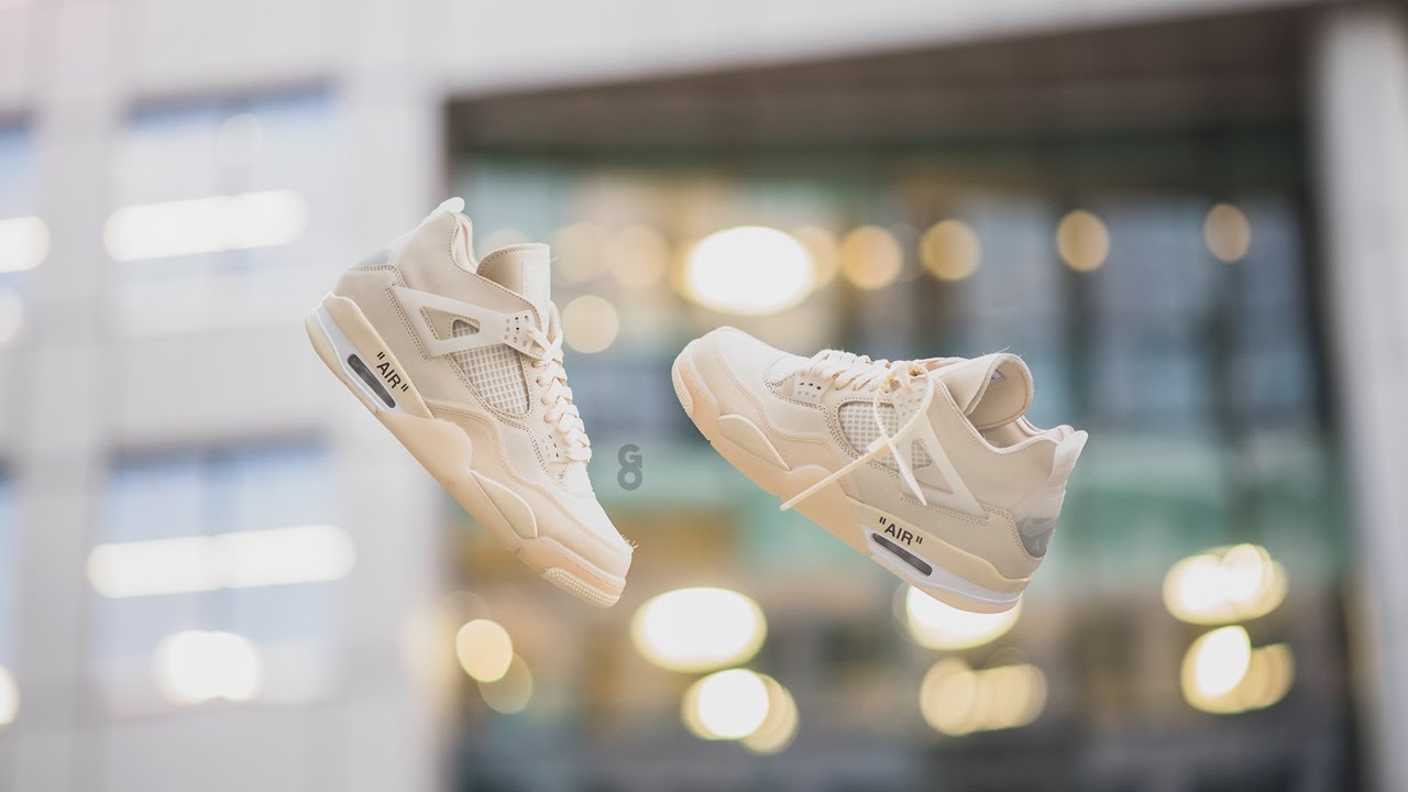 1280x720 Off White X Air Jordan 4 Retro SP Sail: Review & On Feet, Desktop