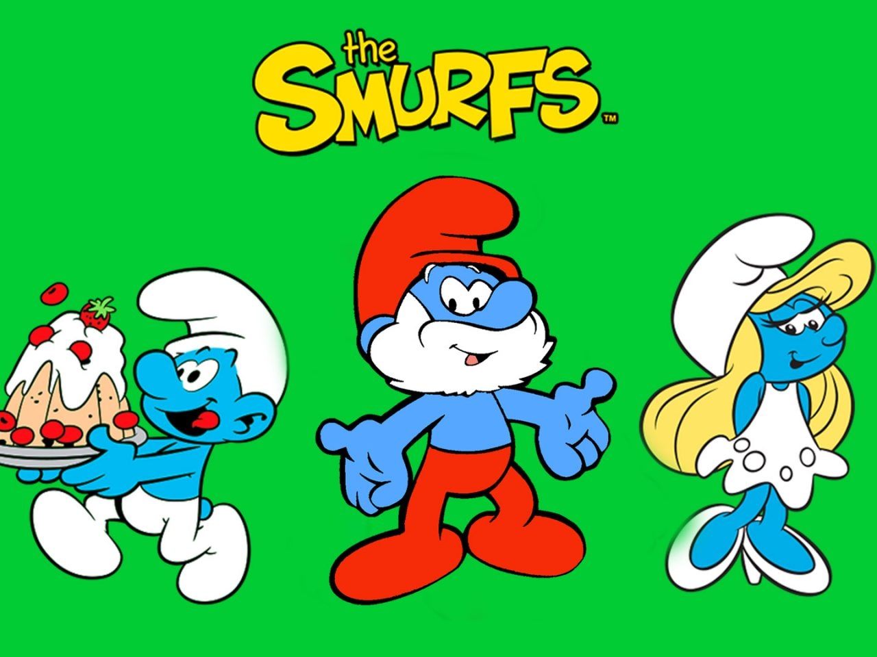 1280x960 Smurfs Village Mobile Game Clumsy Smurf Papa Smurf And Smurfette Desktop Background 1920x1080, Wallpaper13.com, Desktop