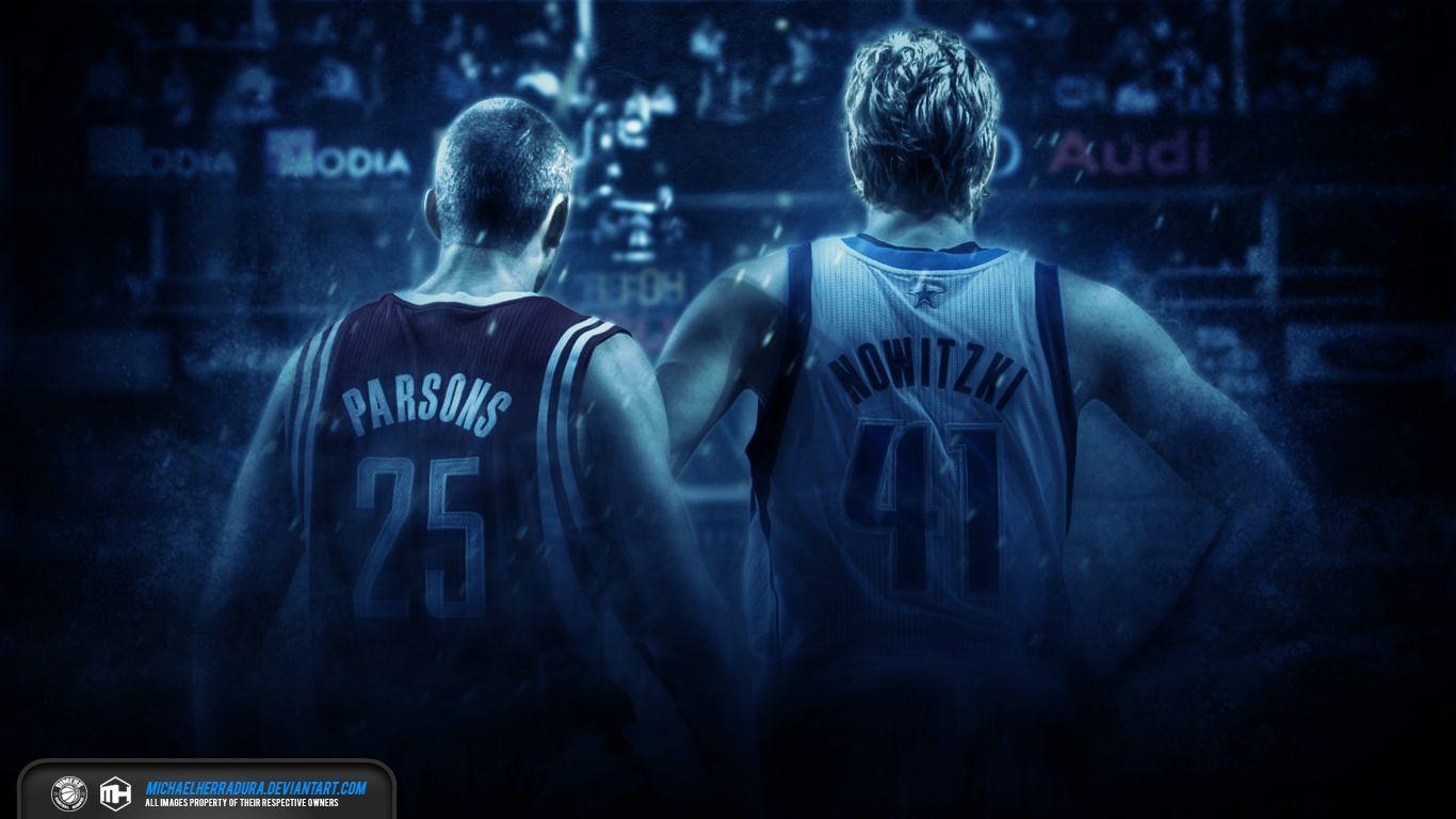 1370x770 Chandler Parsons and Dirk Nowitzki Mavs wallpaper, Desktop