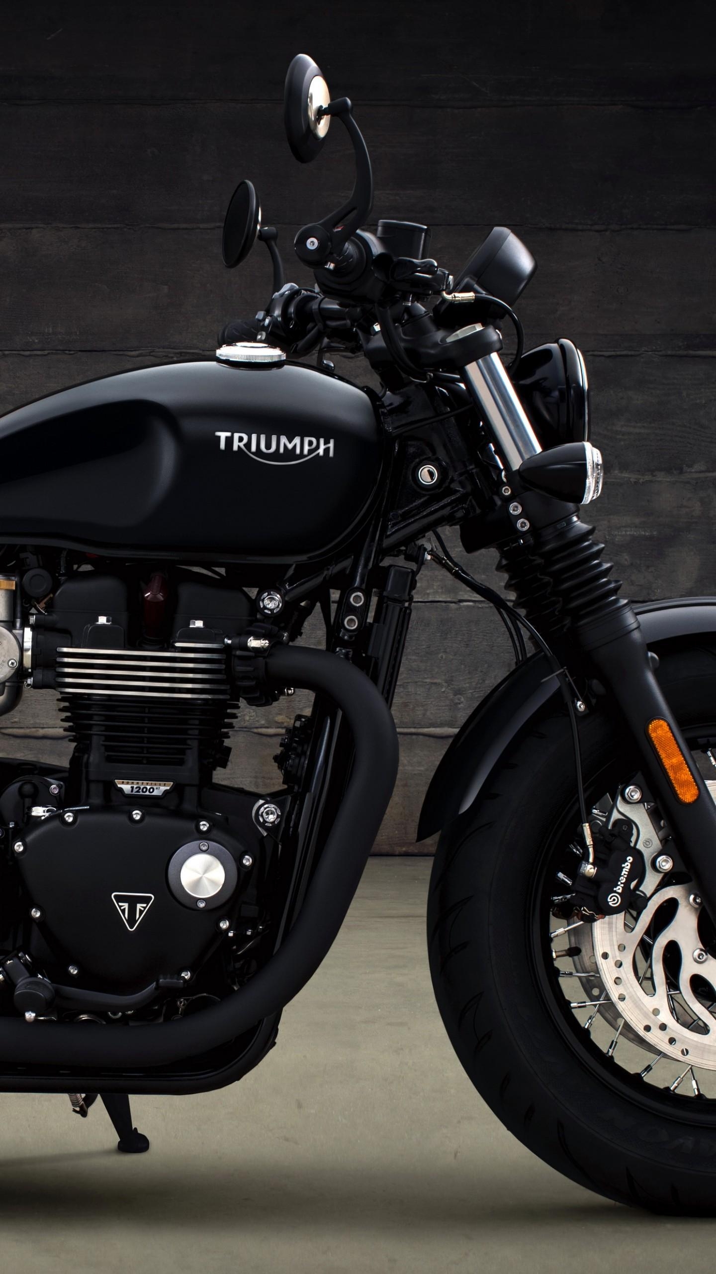 1440x2560 Wallpaper Triumph Bonneville Bobber, HD, 4K, Phone