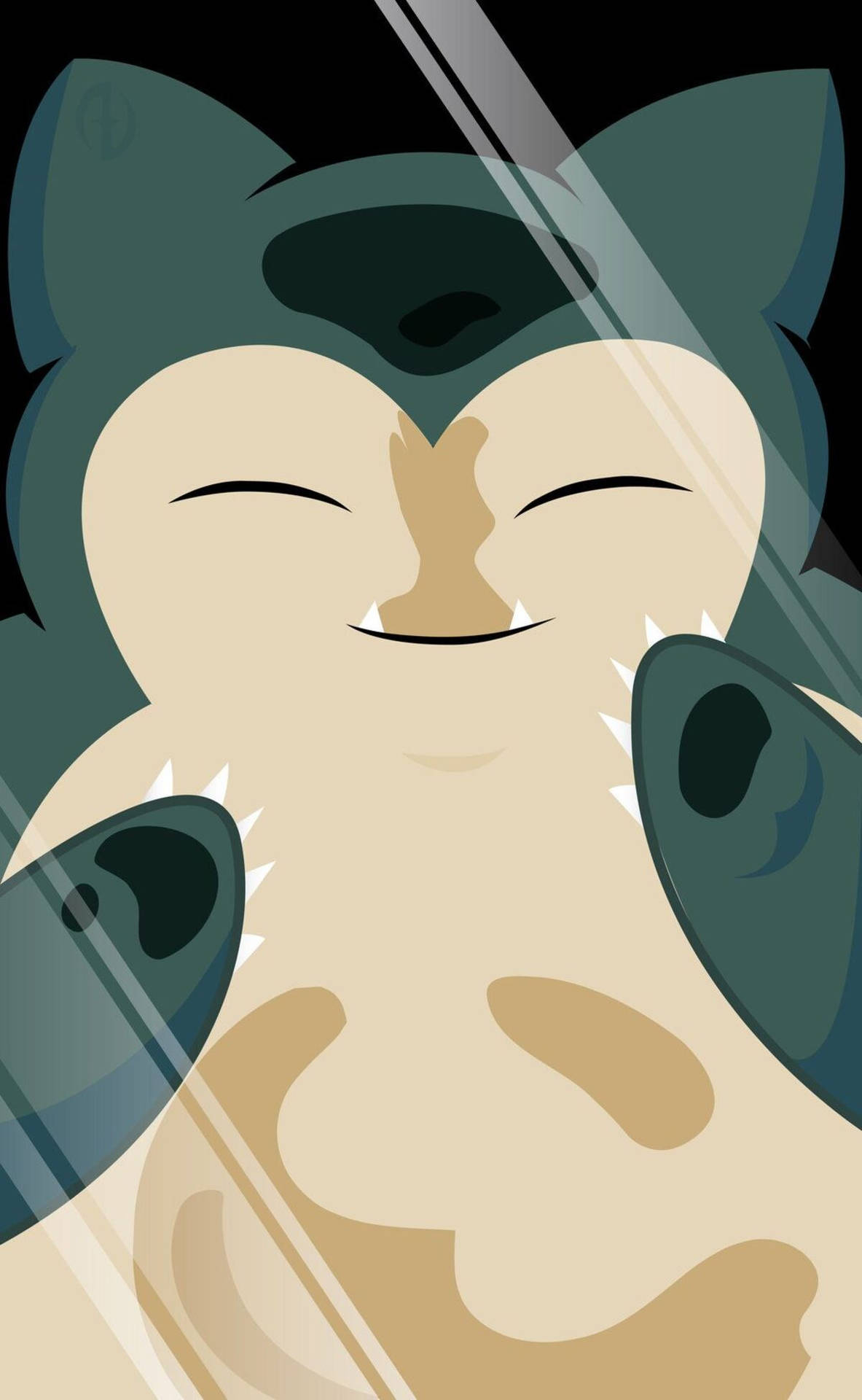 1190x1920 Download Snorlax In Glass Phone Wallpaper, Phone