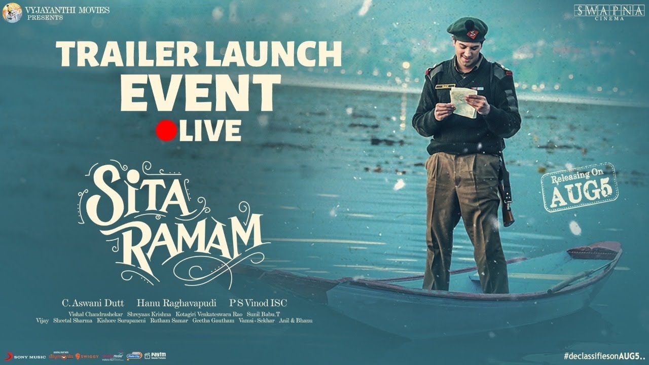 1280x720 Sita Ramam Launch Event LIVE. Dulquer Salmaan, Desktop