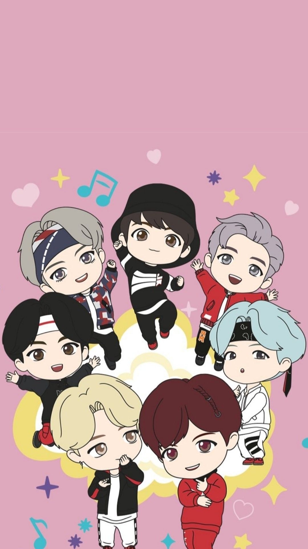 1080x1920 Bts chibi, Bts wallpaper, Cute wallpaper, Phone