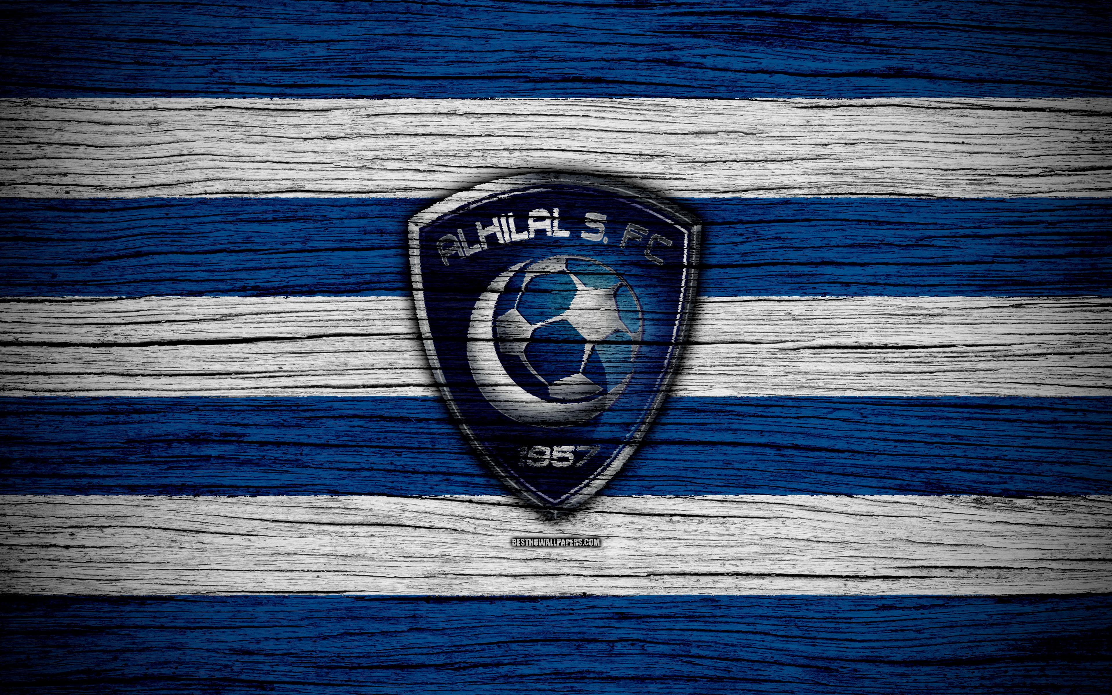 3840x2400 Download Wallpaper 4k, Al Hilal FC, Logo, Saudi Professional League, Desktop