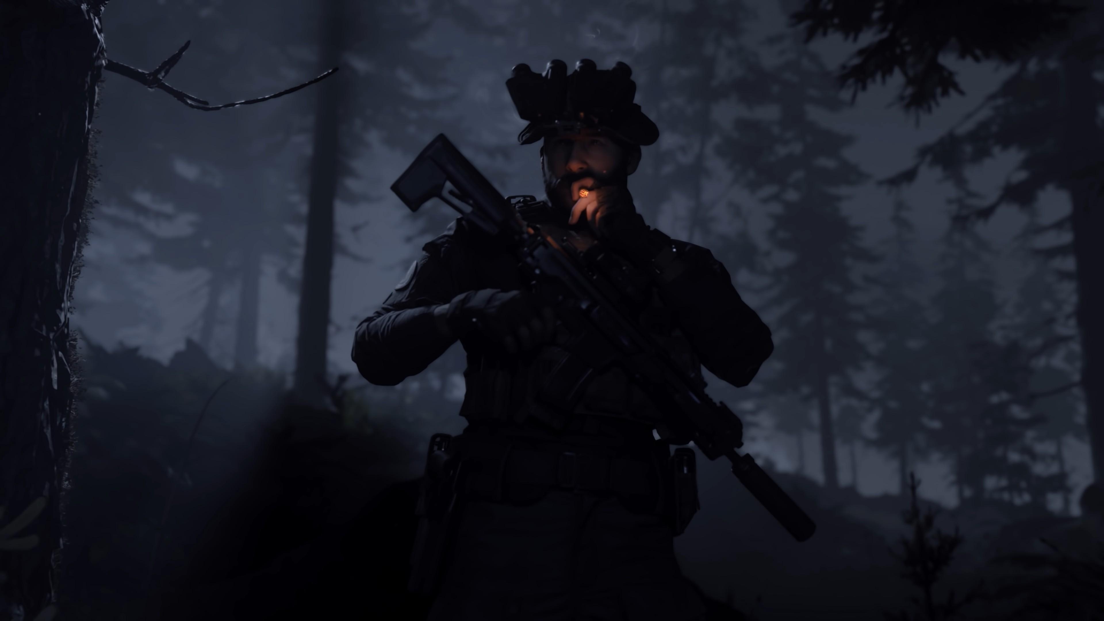 3840x2160 Call of Duty: Modern Warfare Captain Price Smoking 4K, Desktop