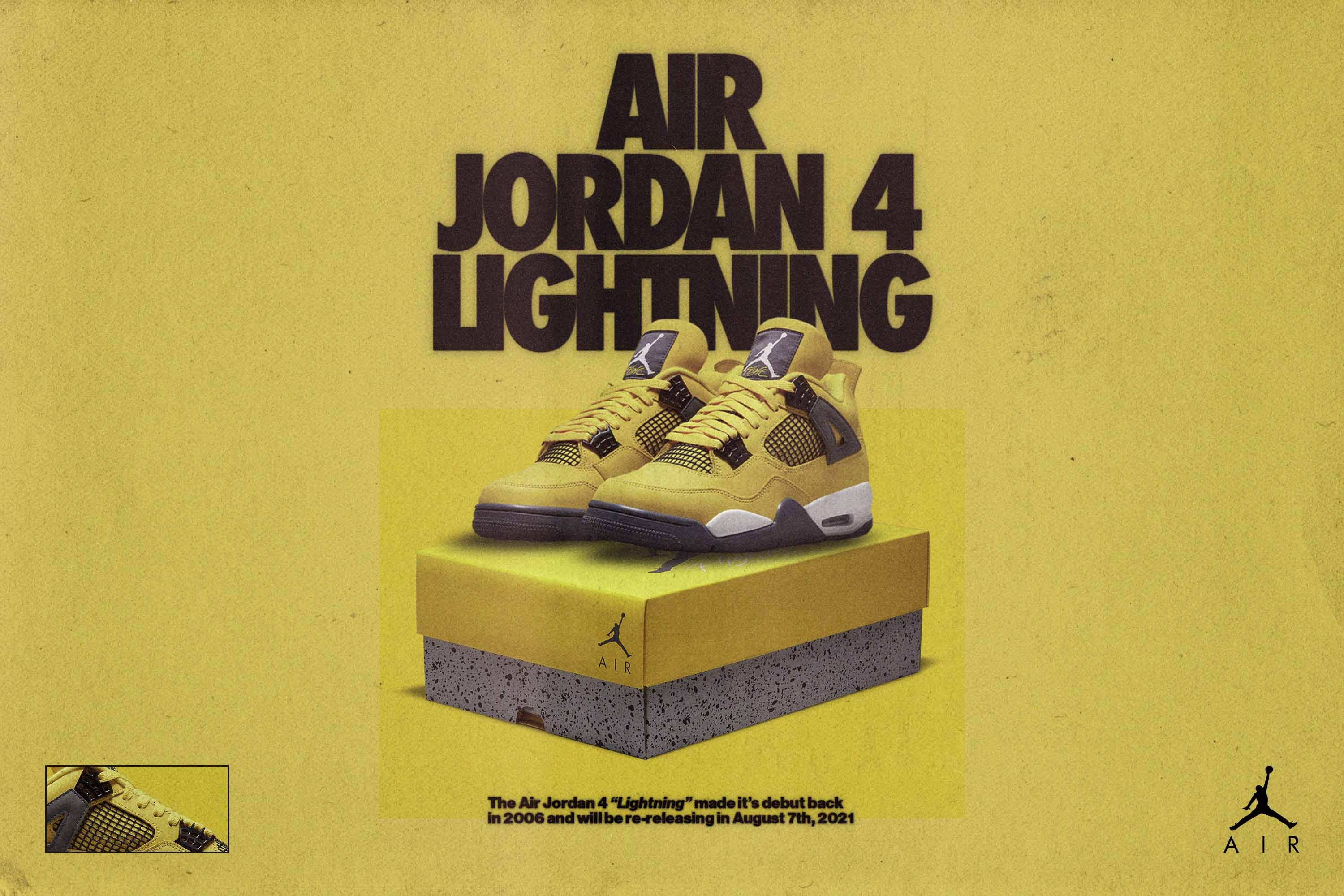 3000x2000 Official Image Of The Air Jordan 4 Lightning Coming This Year, Desktop