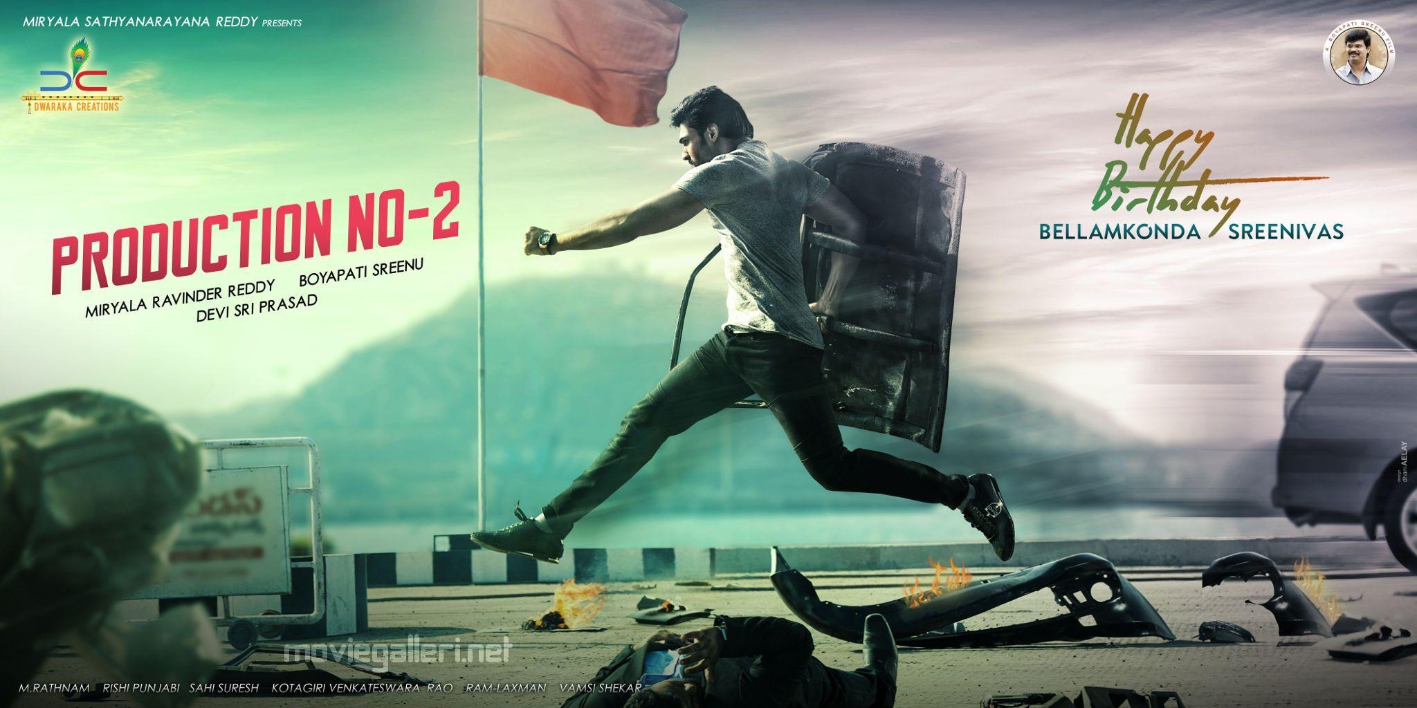 2050x1030 Bellamkonda Sreenivas Birthday Special Wallpaper. New Movie Posters, Desktop