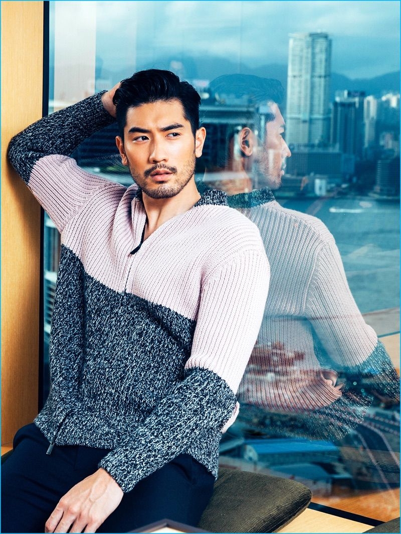 800x1070 Godfrey Gao is Dashing in Fendi for Elle Men Hong Kong Cover Shoot, Phone