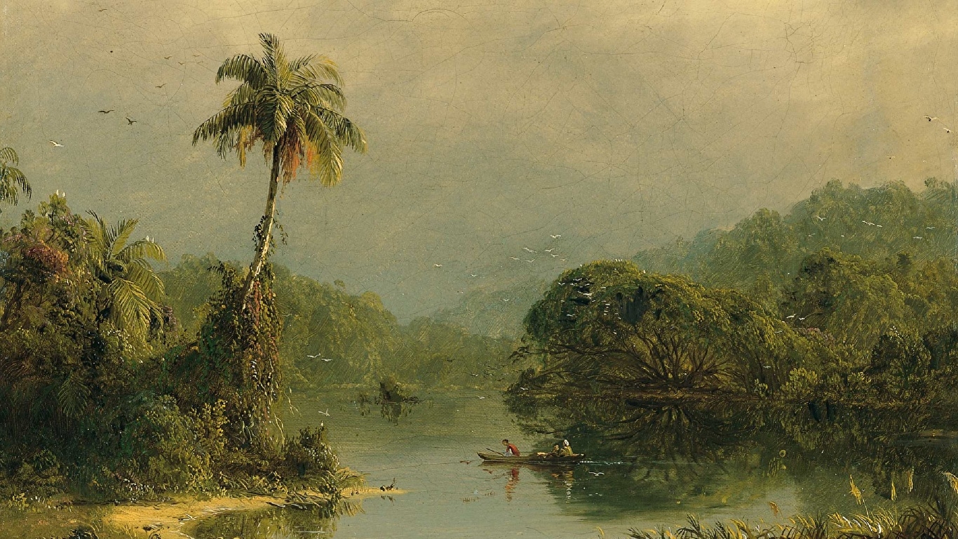 1370x770 Desktop Wallpaper Frederic Edwin Church, Tropical, Desktop