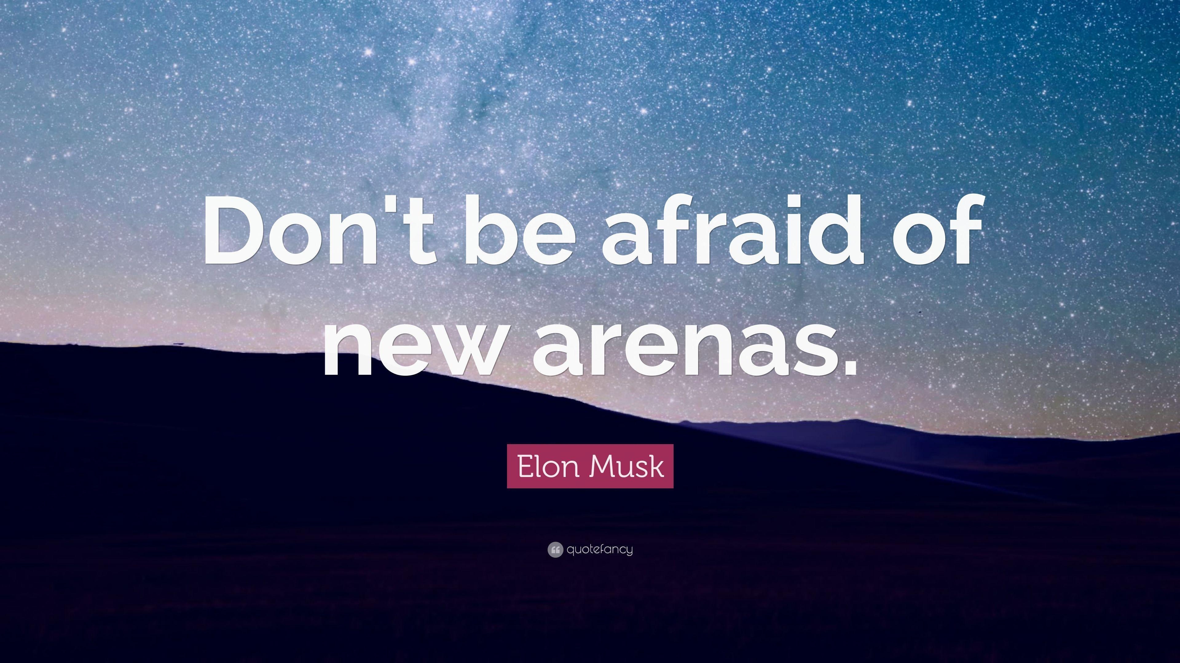 3840x2160 Elon Musk Quote: “Don't be afraid of new arenas.” 37 wallpaper, Desktop