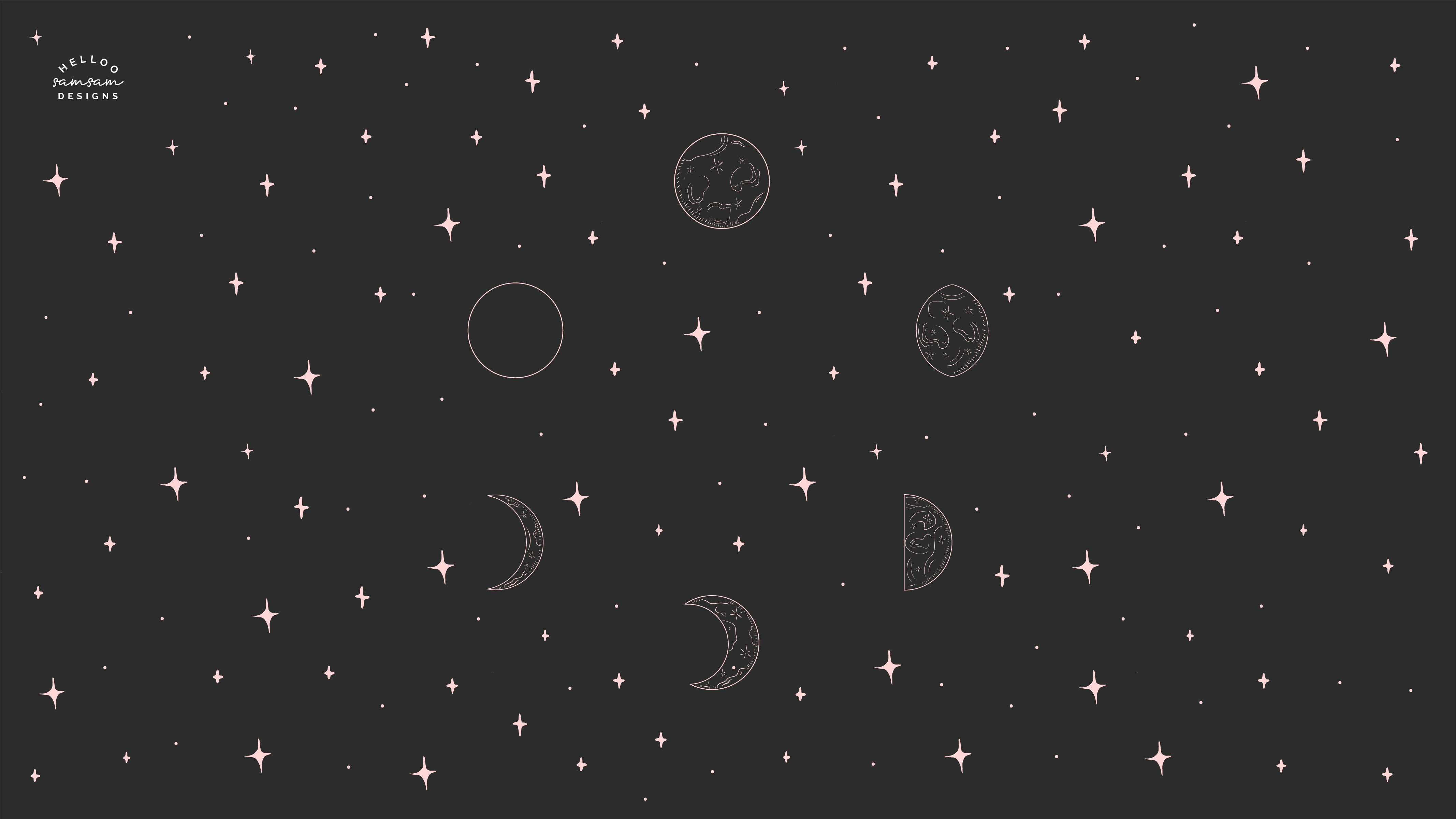 4270x2410 Free Moon Phases Tech Wallpaper, Desktop