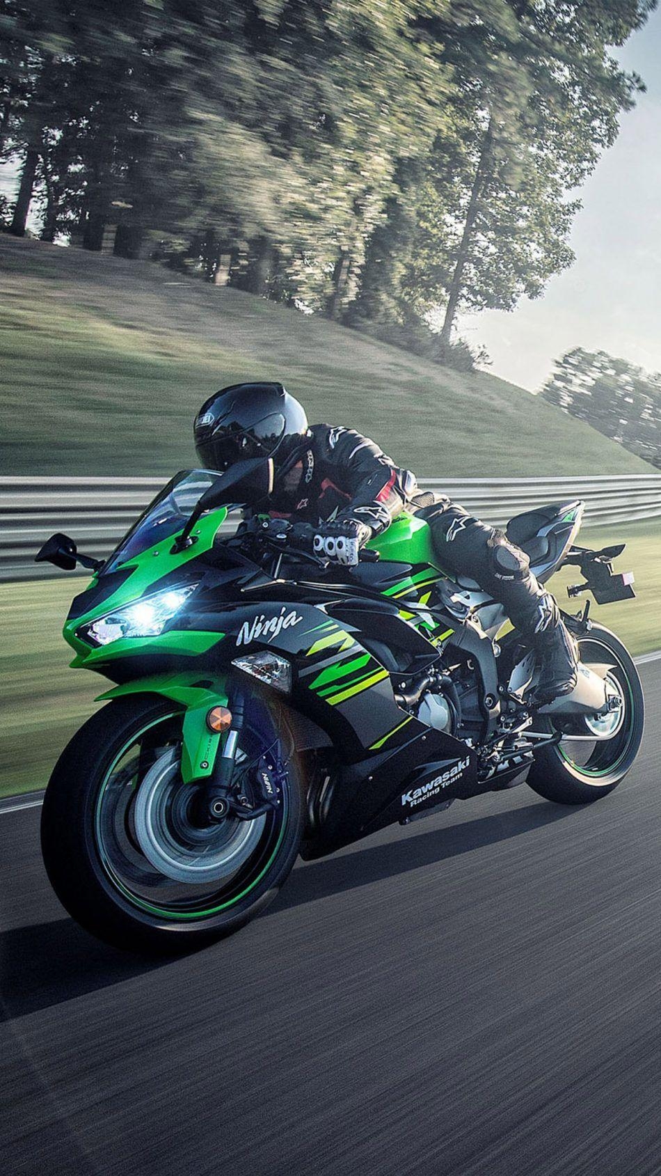 950x1690 Kawasaki Ninja ZX 6R 2019 Green Black. Kawasaki ninja, Phone