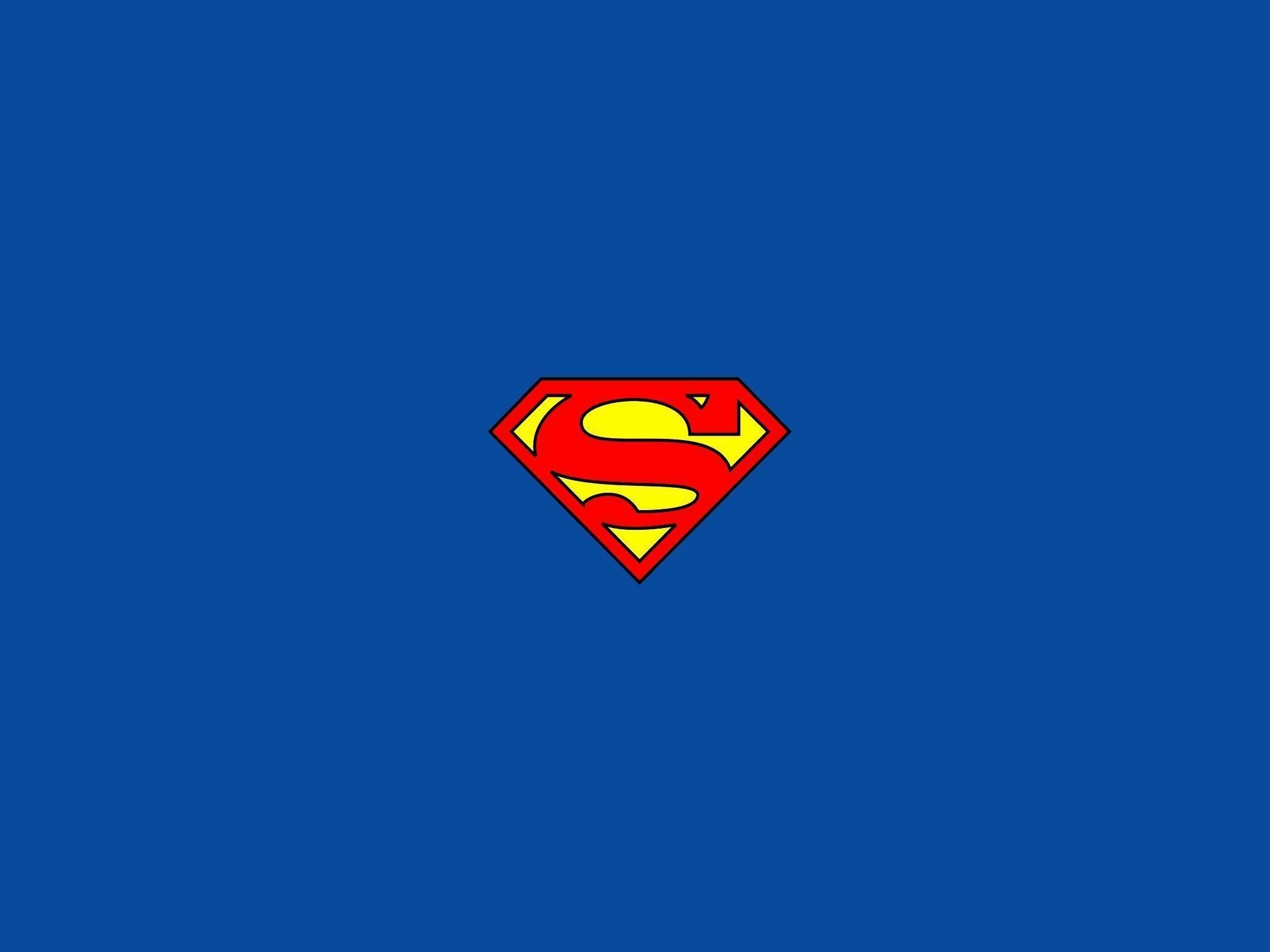 2050x1540 Superman Logo iPad Wallpaper, Desktop