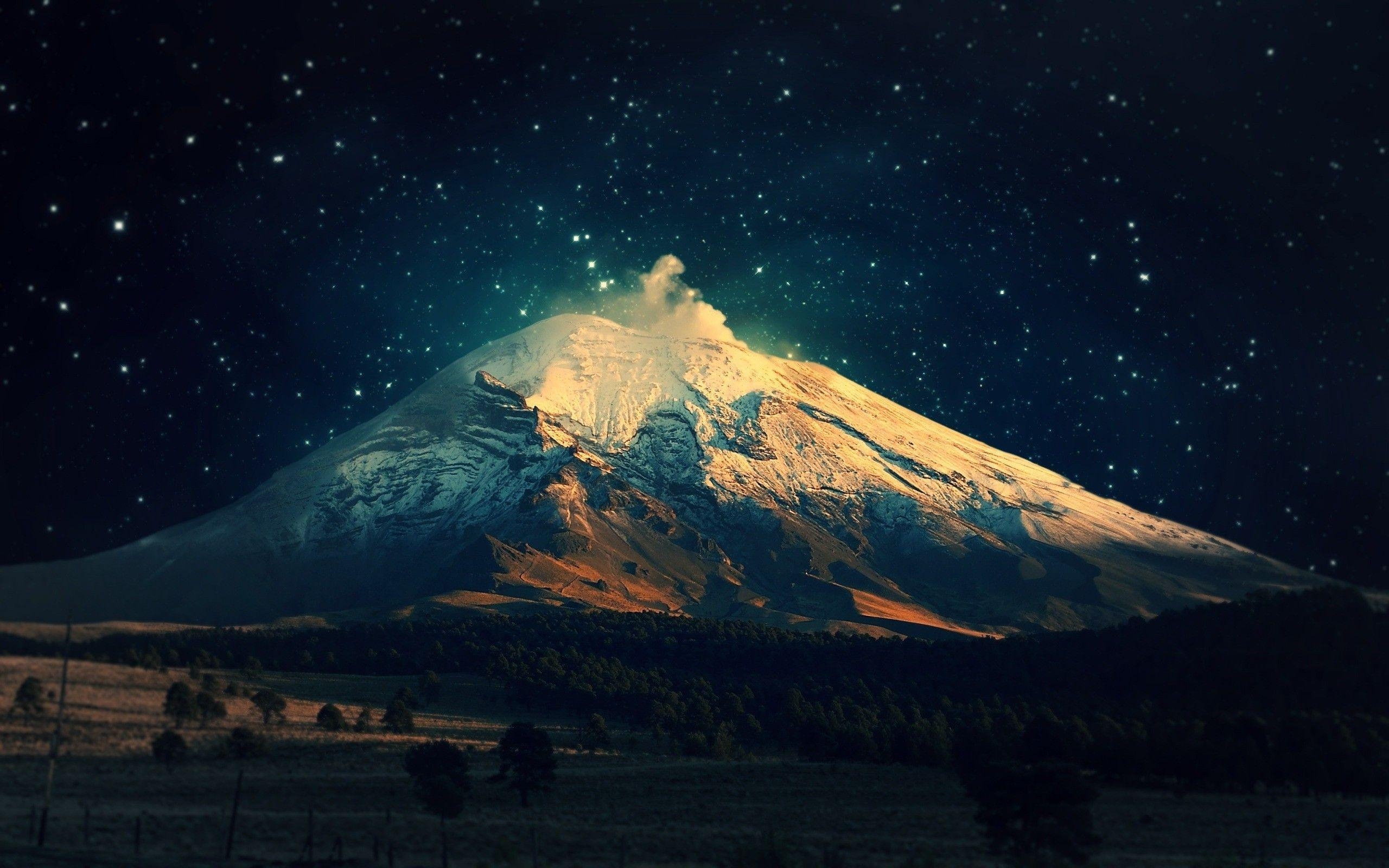 2560x1600 Night Mount Fuji Wallpaper Free Night Mount Fuji Background, Desktop