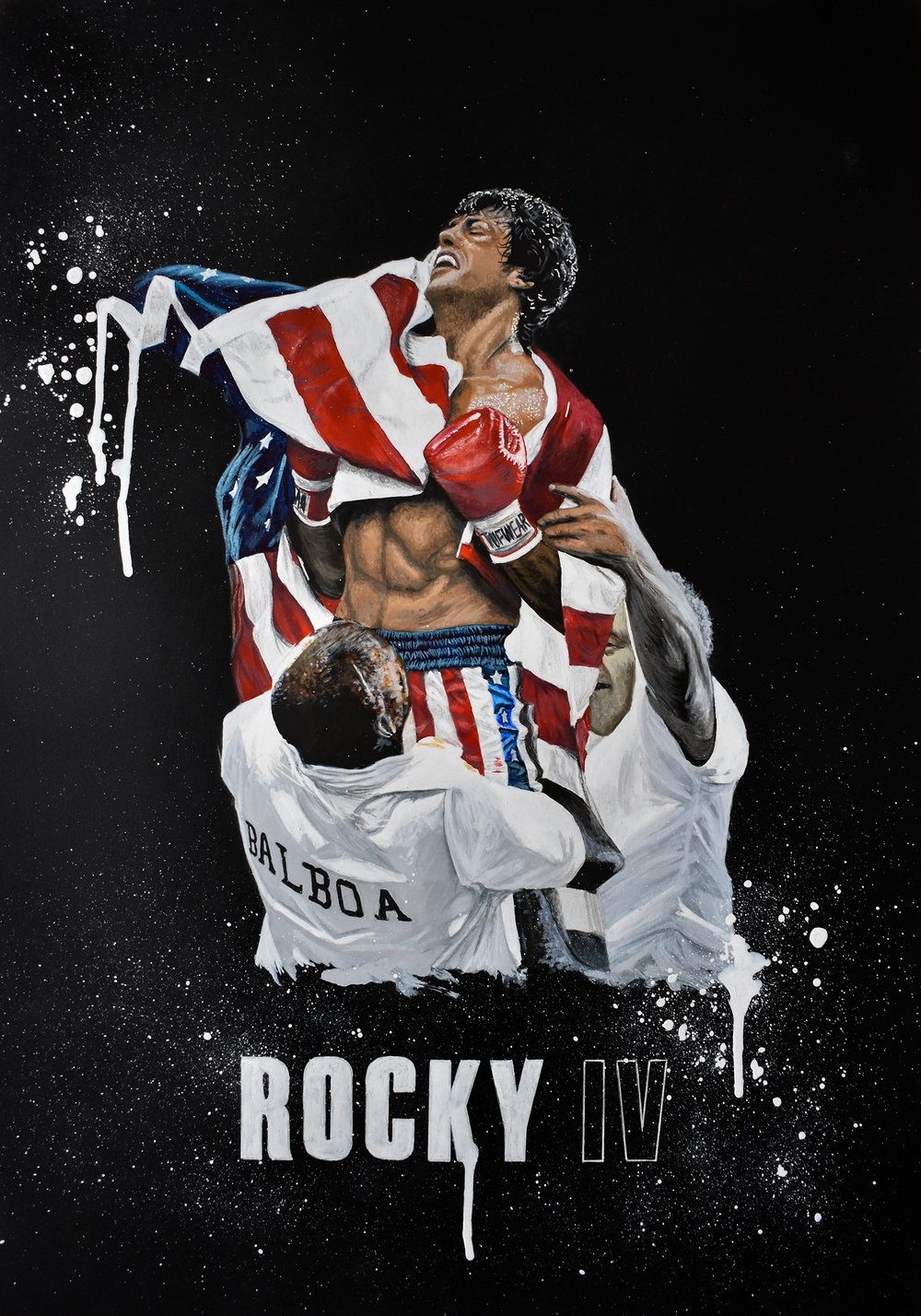 1000x1430 Rocky IV Edition Print. Wall Artwork, Boxing Art Memorabilia Sylvester Stallone Balboa Sly, Phone