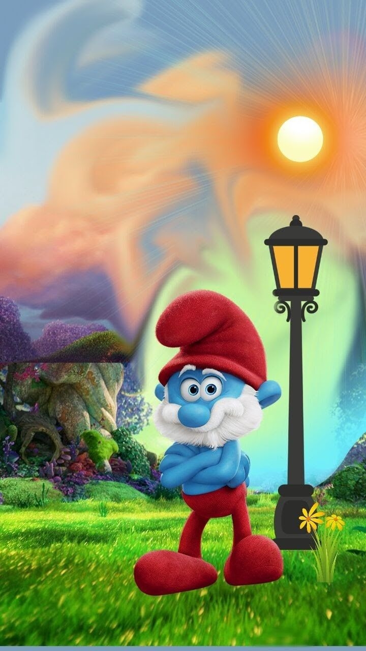 720x1280 Papa smurf. Cute disney wallpaper, Disney wallpaper, Smurfs drawing, Phone