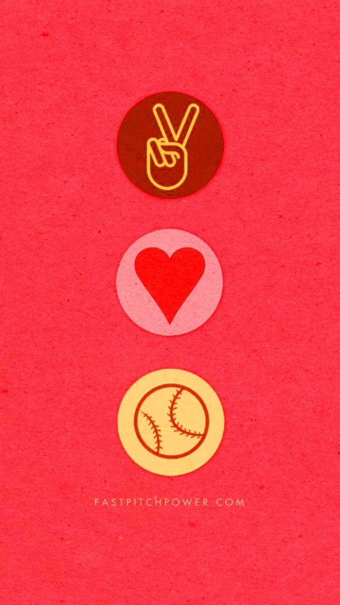 700x1250 Softball Wallpaper Discover more aesthetic, background, cute, iphone, Lock Screen wallpaper.. Cute screen savers, Softball background, Softball, Phone