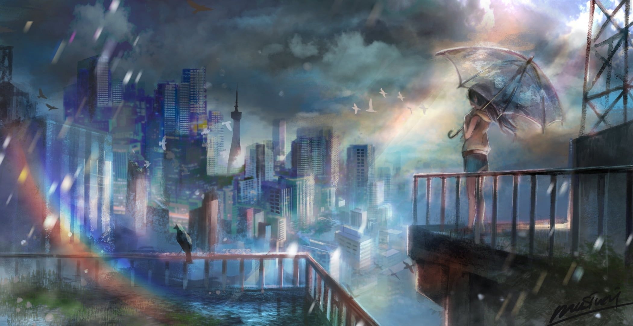 2100x1090 Anime Weathering With You Hina Amano P #wallpaper #hdwallpaper #desktop. Weathering with you, HD anime wallpaper, Weathering with you wallpaper, Desktop