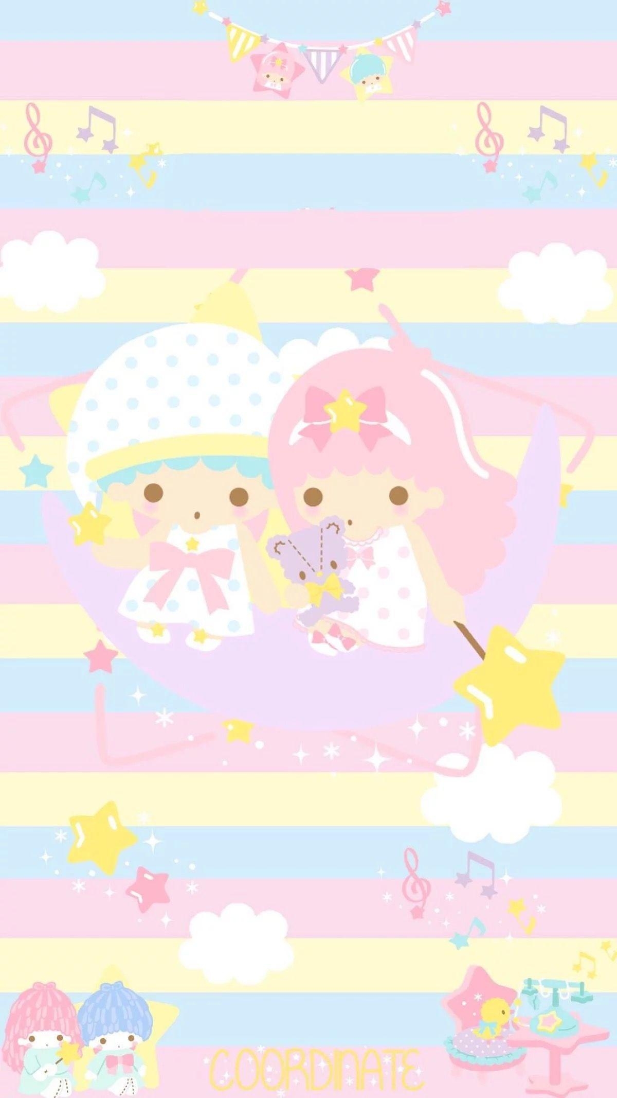 1200x2140 Little Twin Stars. wallpaper. Twins, Star and Sanrio, Phone