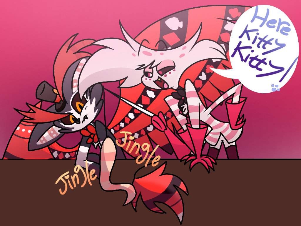 1030x770 Angel playing with husk. Hazbin Hotel (official) Amino, Desktop