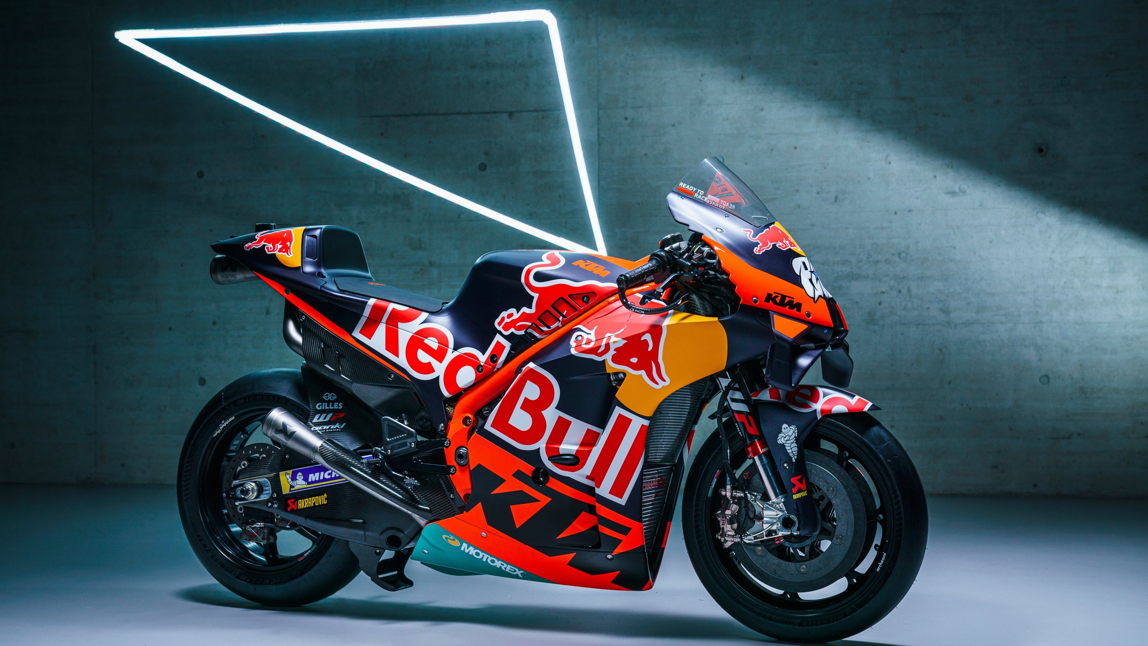 3840x2160 KTM RC16 Wallpaper 4K, Red Bull Racing, MotoGP, Desktop