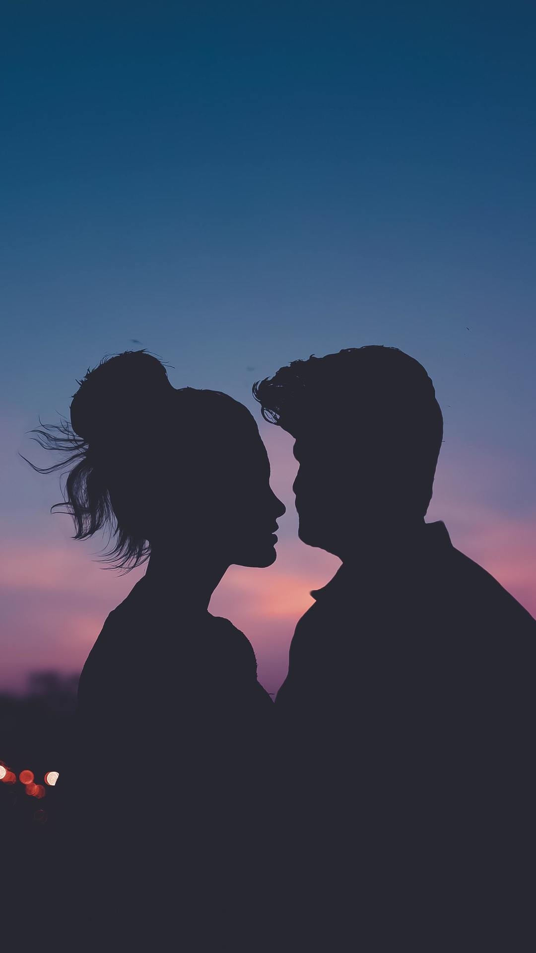 1080x1920  couple, love, silhouette, evening, photography, hd, 5k for iPhone 8 wallpaper, Phone