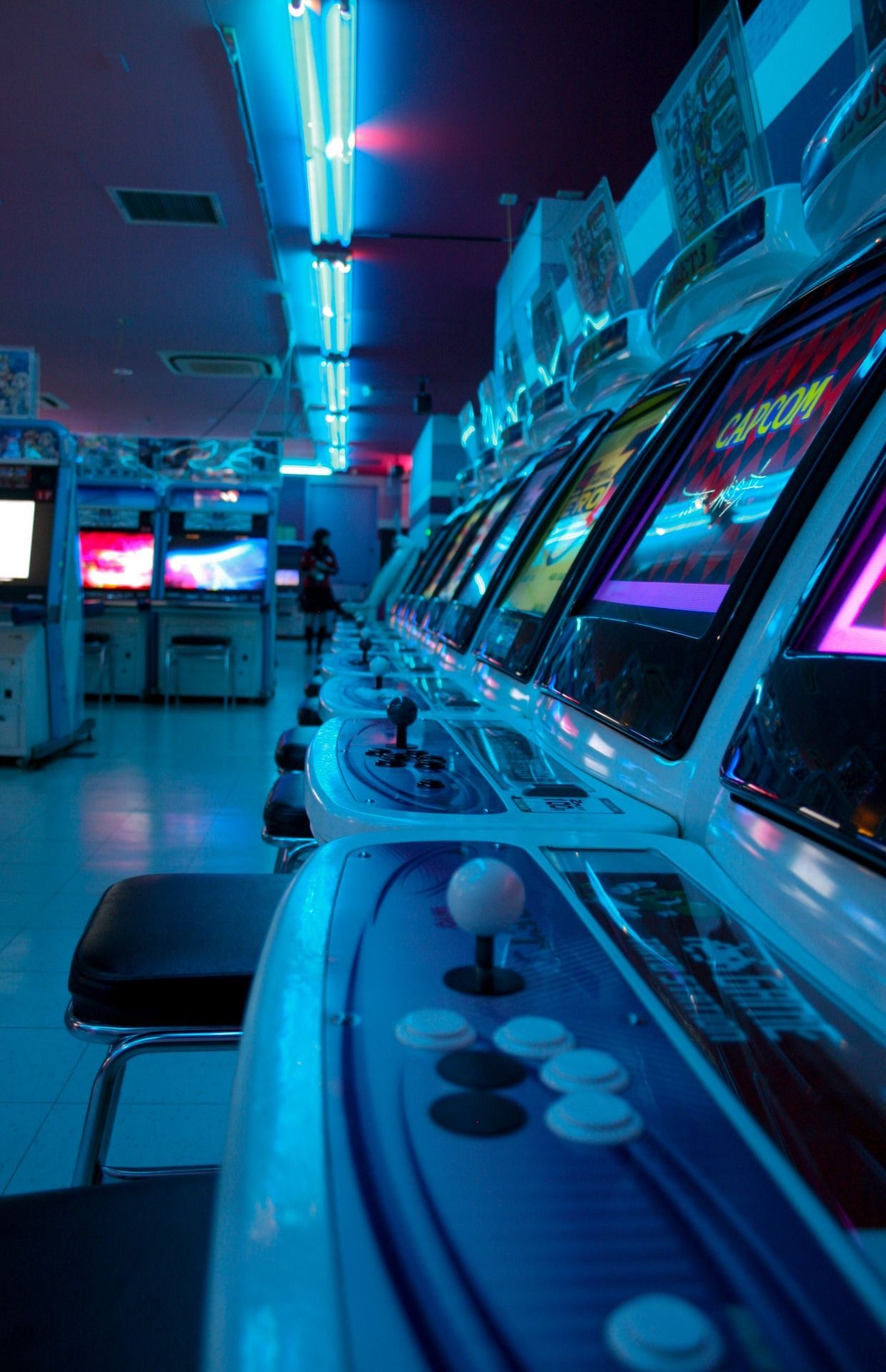 1240x1920 Arcade Aesthetic. Blue. Glow. Aesthetic colors, Blue aesthetic, Phone