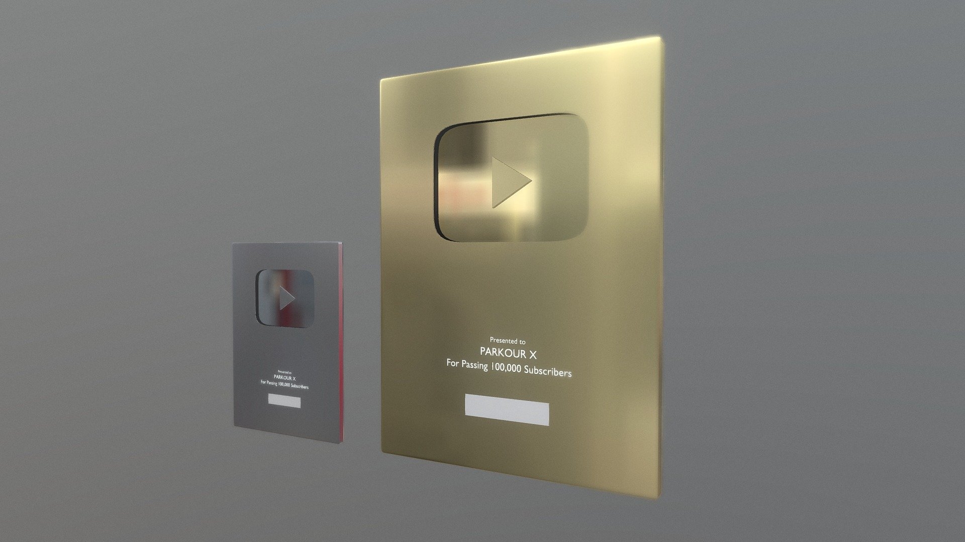 1920x1080 YouTube Play Button Gold And Silver Free 3D model by Priyanshah [2e26ef1], Desktop