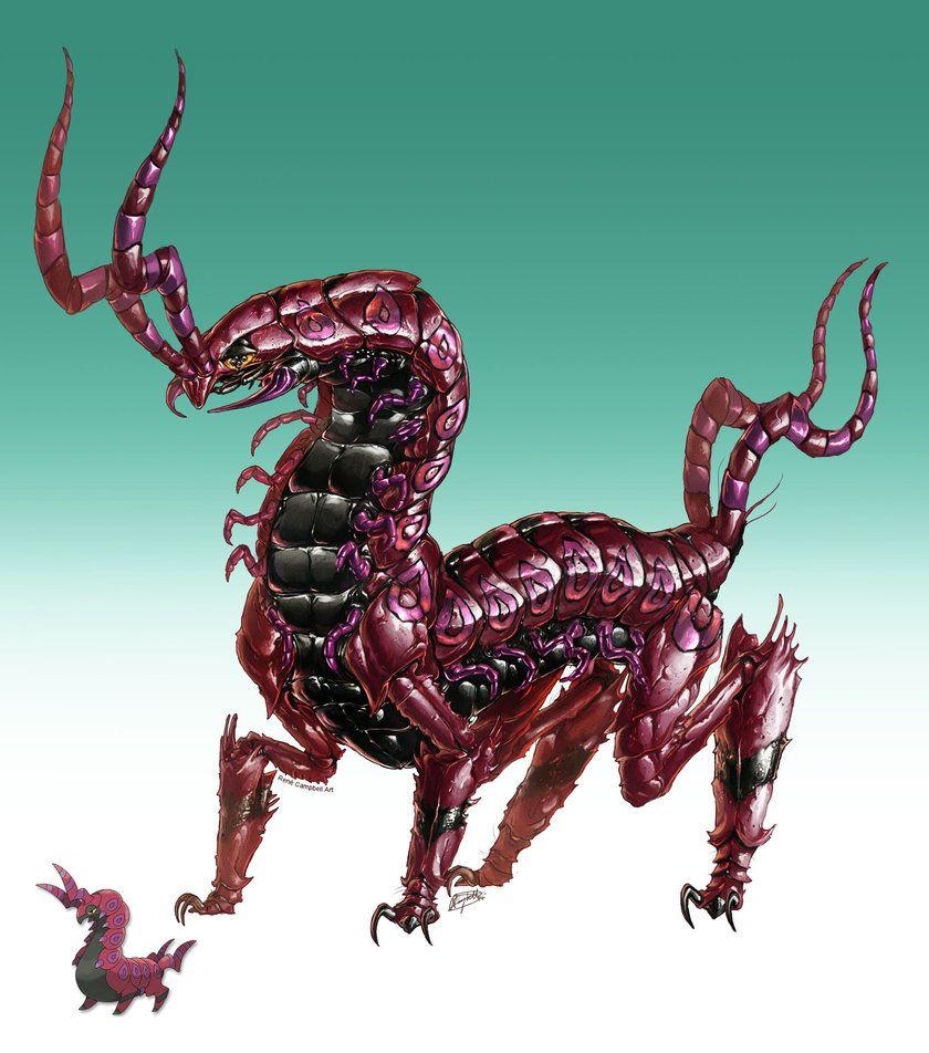 840x960 Realistic Pokemon: Scolipede, Phone