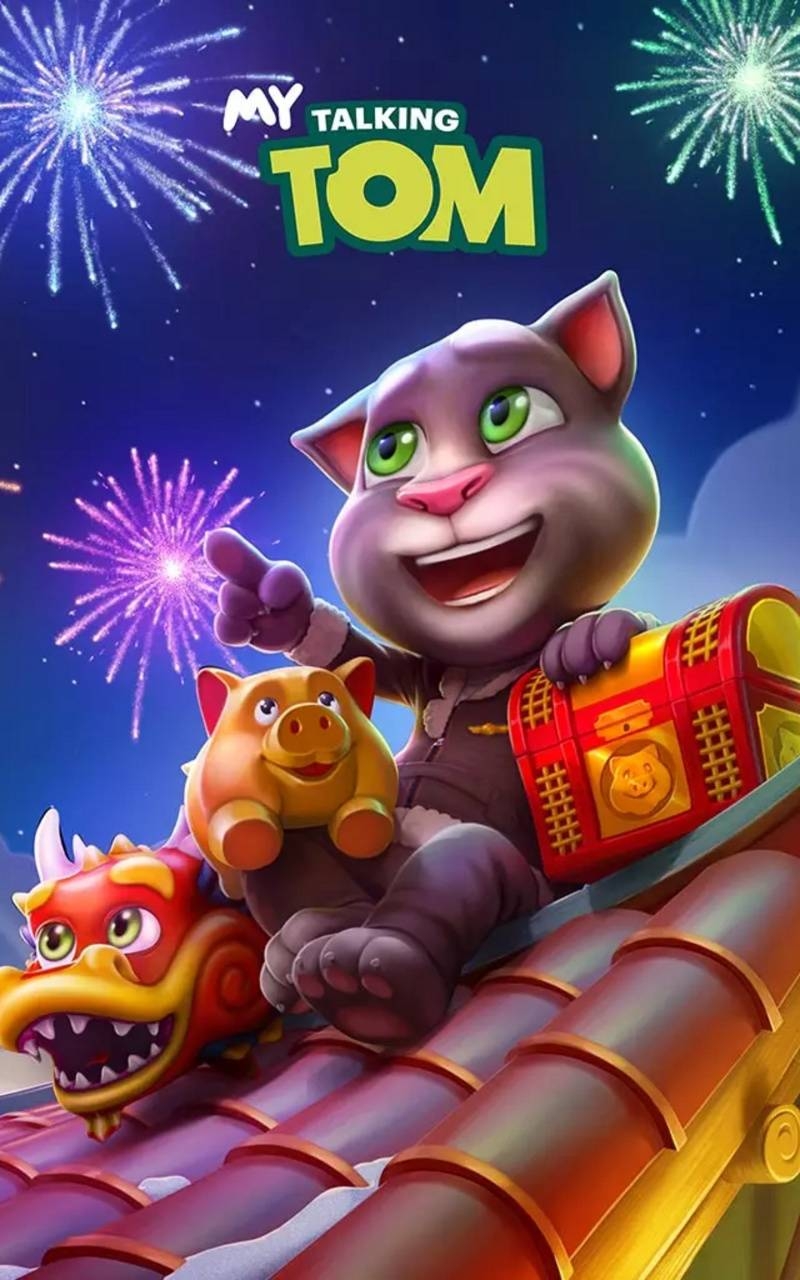 800x1280 My talking Tom wallpaper, Phone