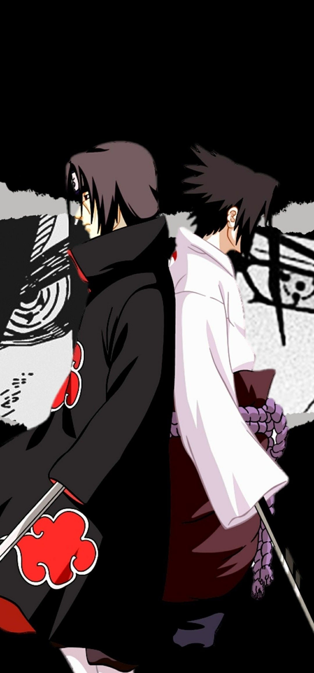 1080x2320 Sasuke and Itachi. Sasuke and itachi, Itachi, Naruto, Phone