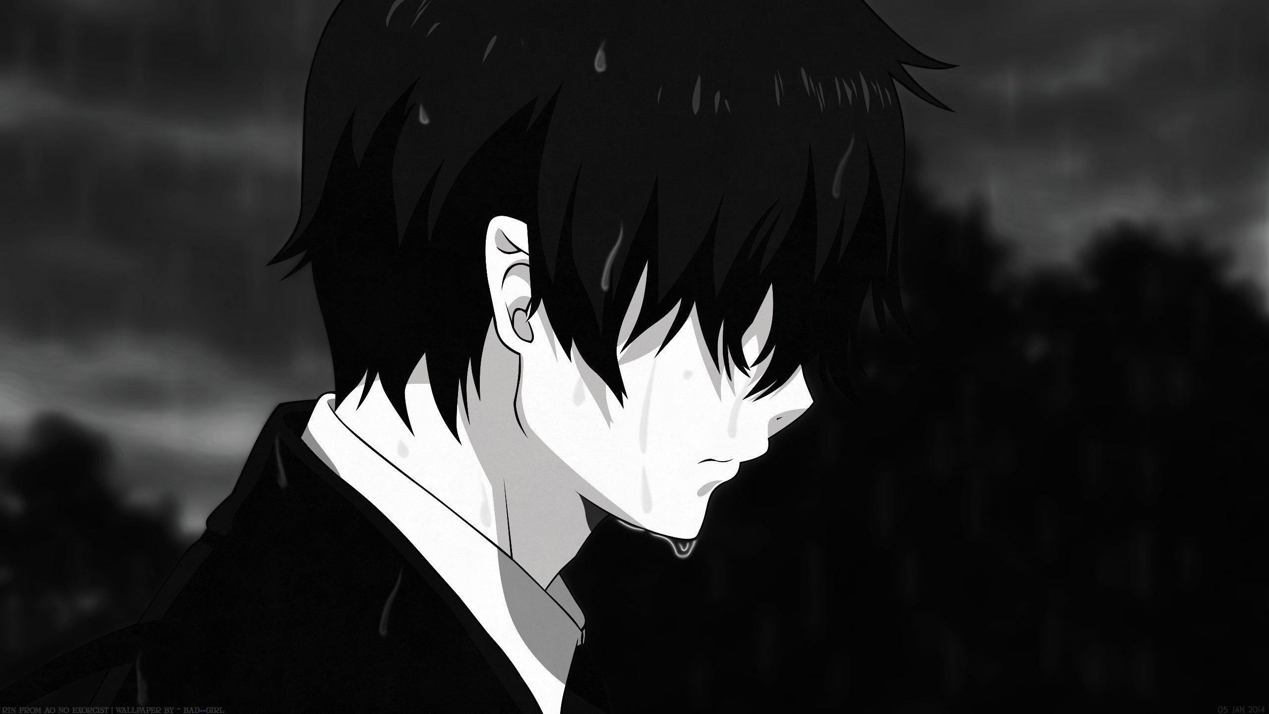 2560x1440 Depressed Anime Boy Wallpaper Free Depressed Anime Boy Background, Desktop