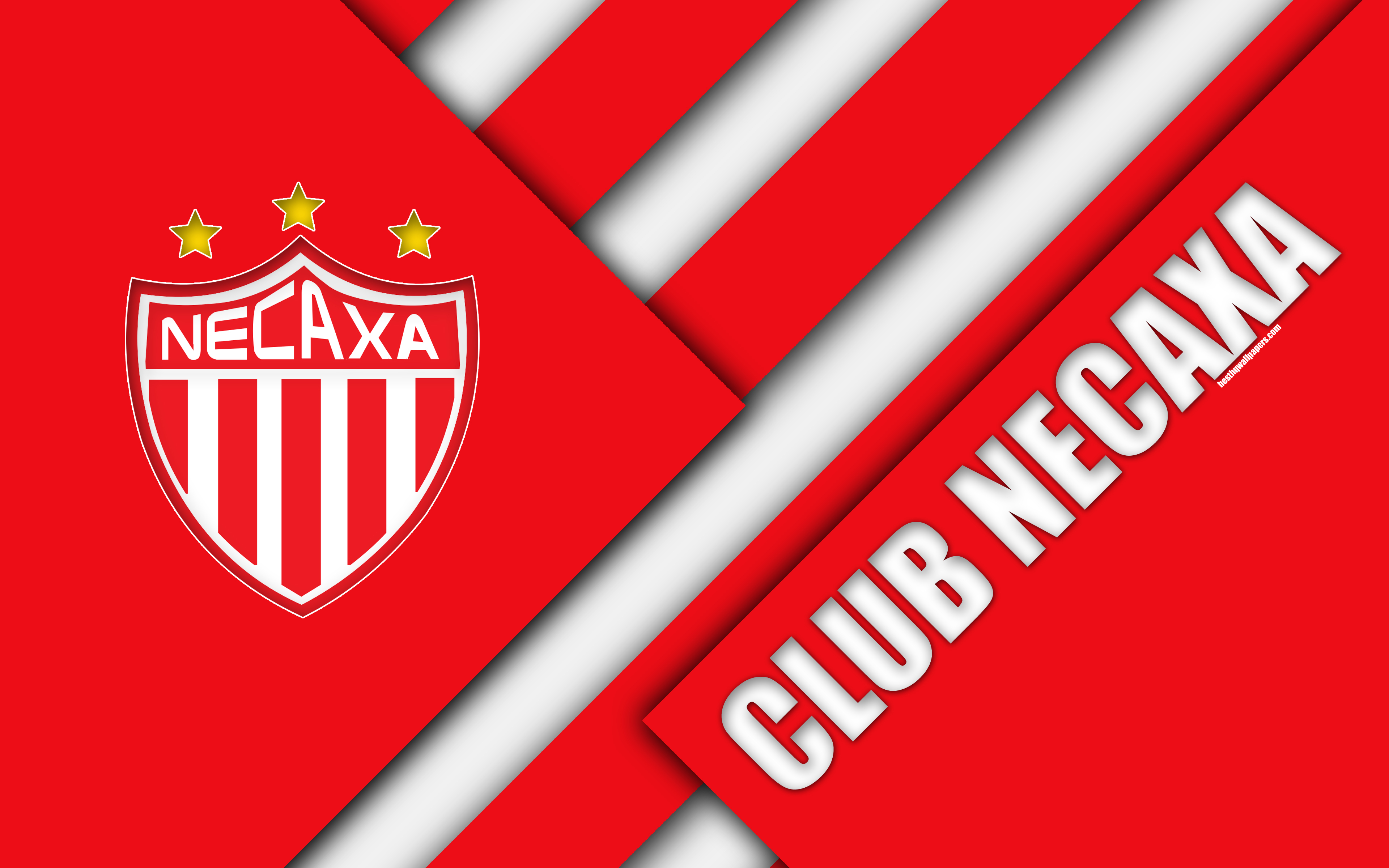 3840x2400 Download wallpaper Club Necaxa, 4K, Mexican Football Club, material, Desktop