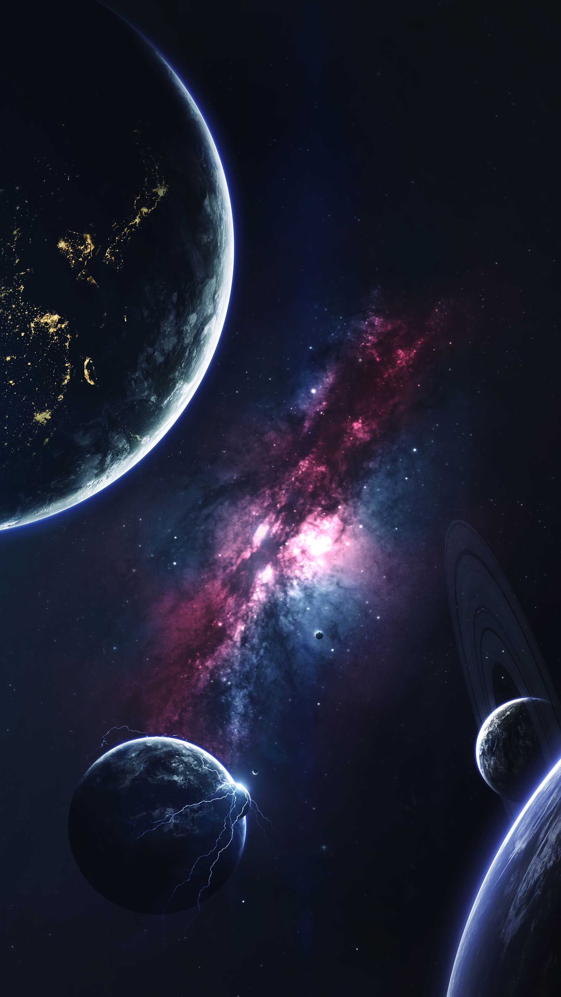 2160x3840 Space, Planets, Stars, 4K phone HD Wallpaper, Image, Background, Photo and Picture HD Wallpaper, Phone