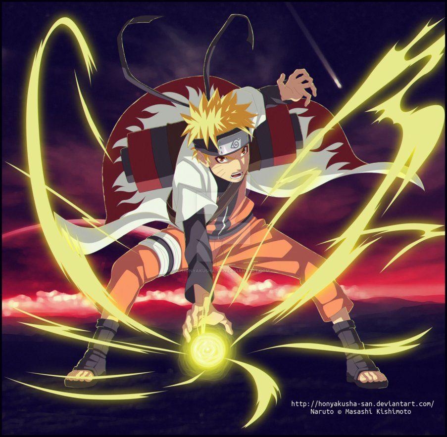 910x890 Naruto Uzumaki Mode By HonYakusha San, Desktop