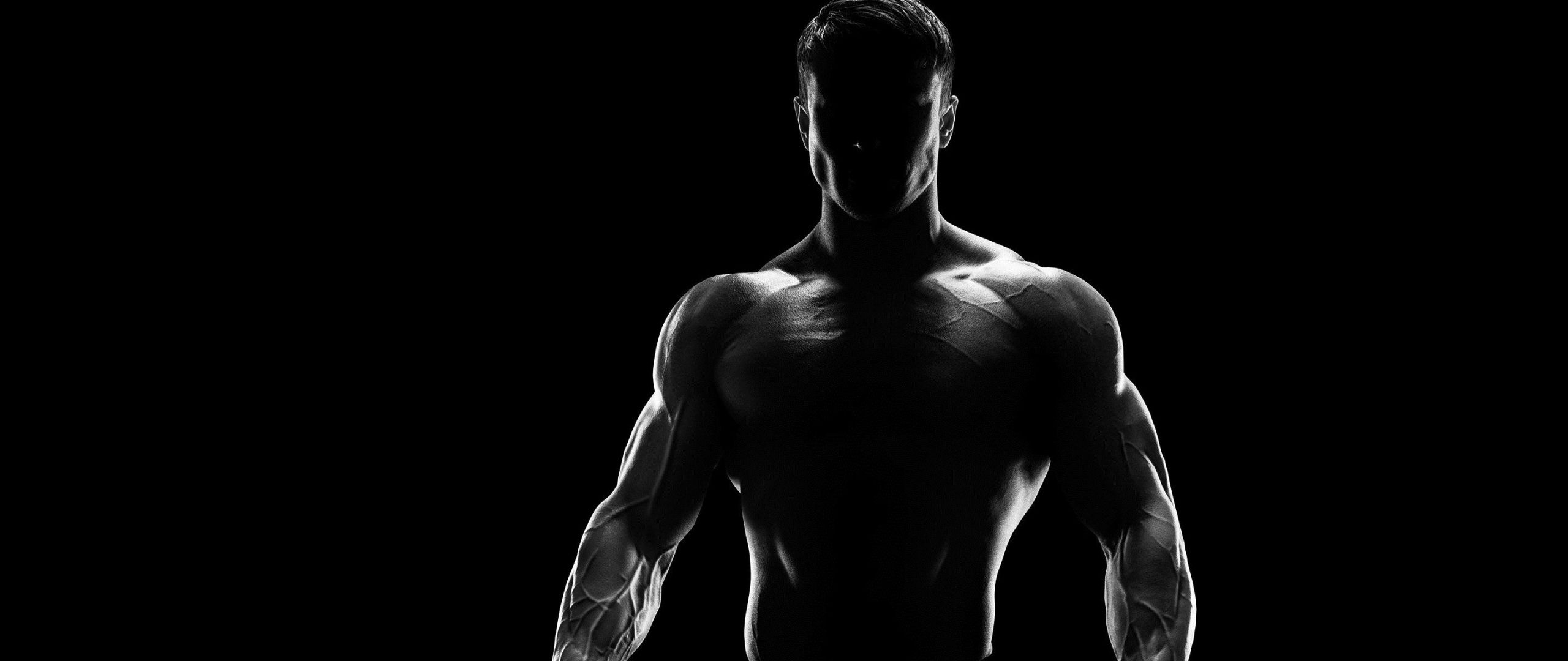 2560x1080 Bodybuilder Silhouette  Resolution Wallpaper, HD Man 4K Wallpaper, Image, Photo and Background, Dual Screen