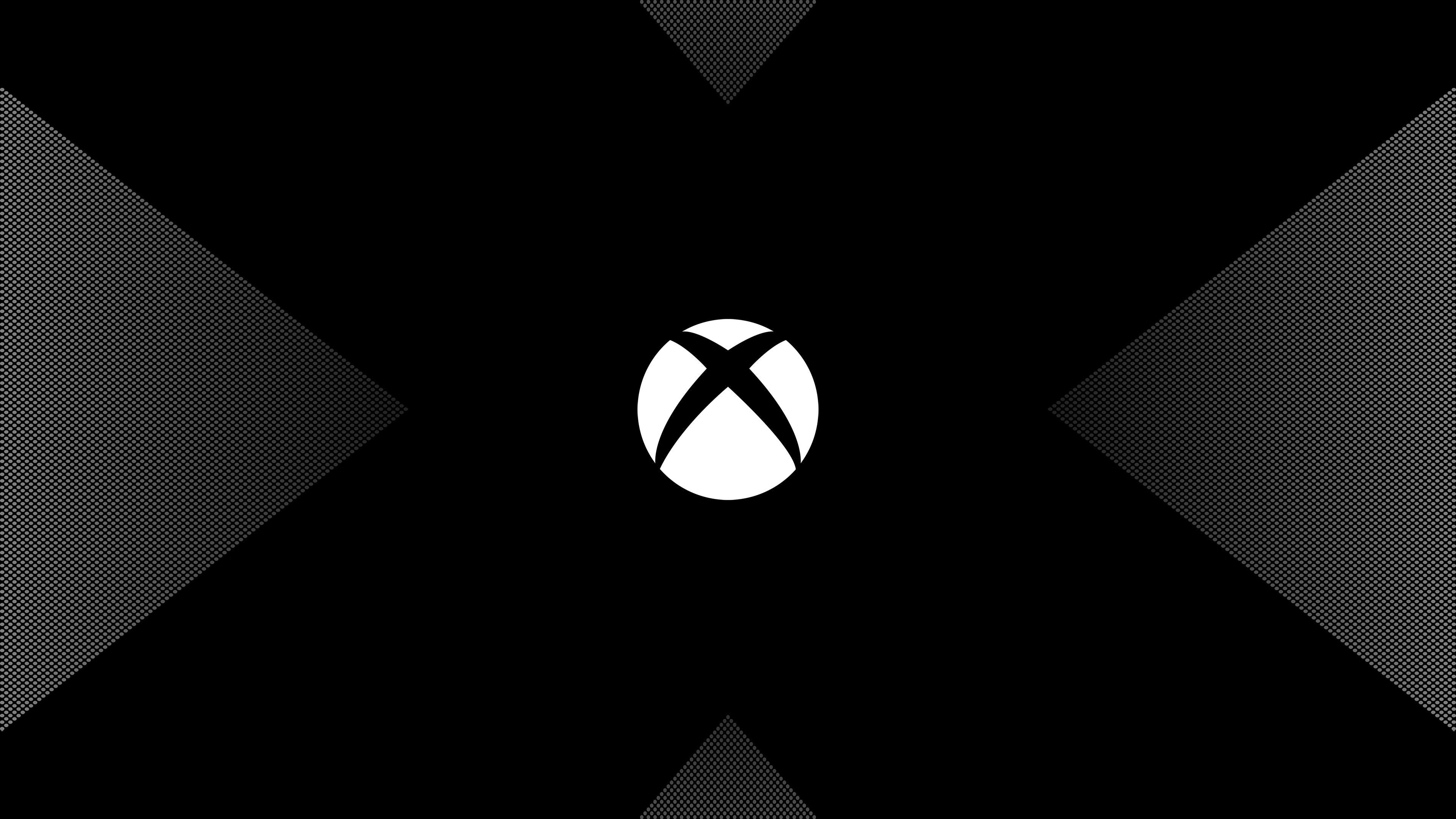 3840x2160 Wallpaper Xbox One X, Logo, Dark, Minimal, HD, 4K, Games, Desktop